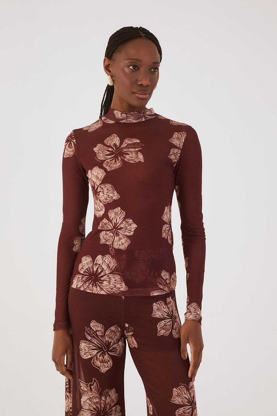 Second Skin Tulle Grumari Print Top_4