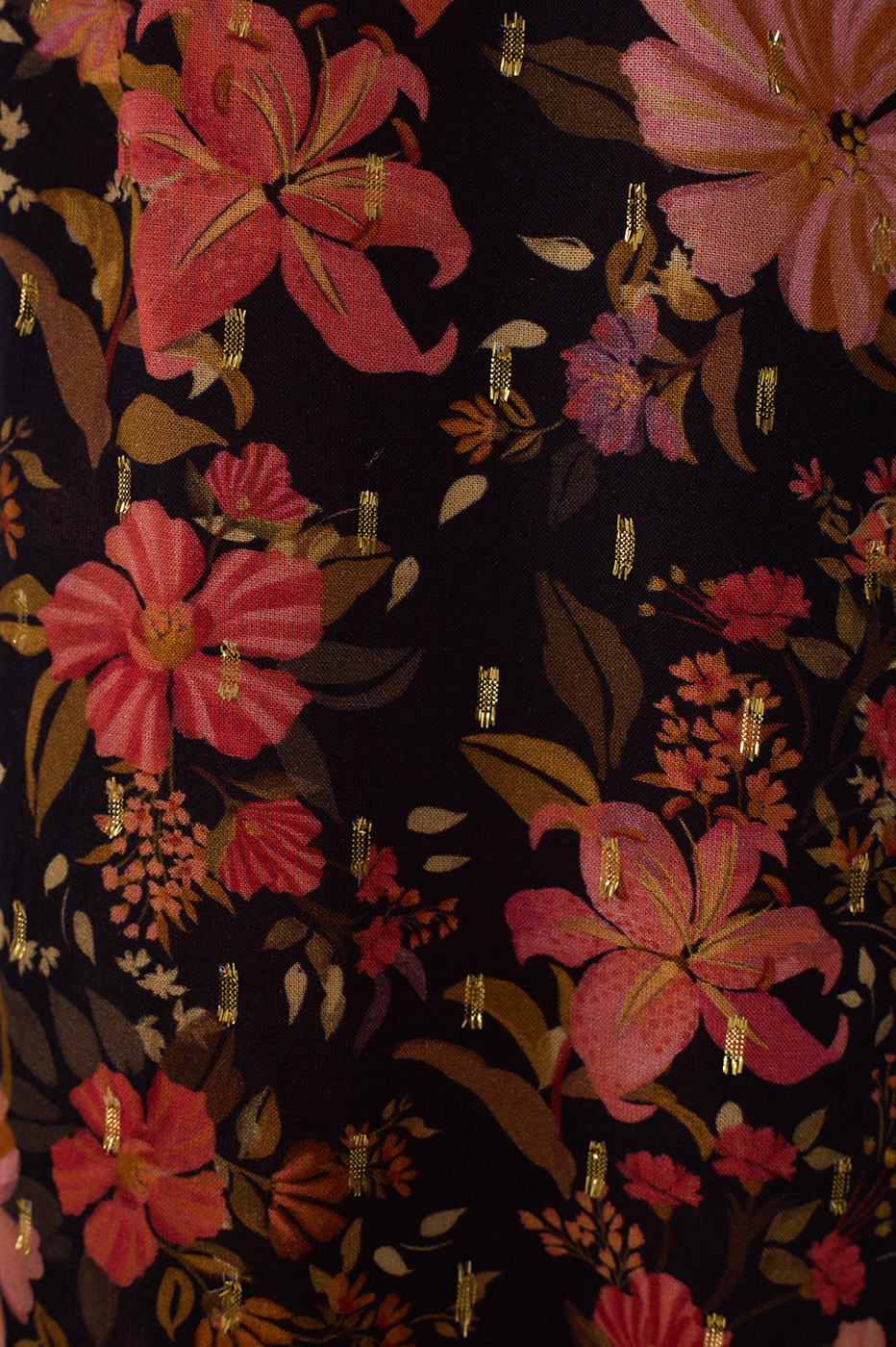 Black Encontro Lurex Sleeveless Blouse