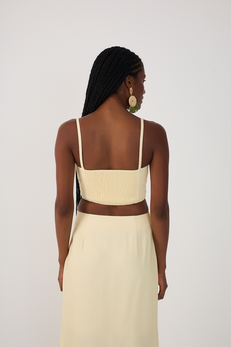 Top Linen Embroidered Print Tropicana_4