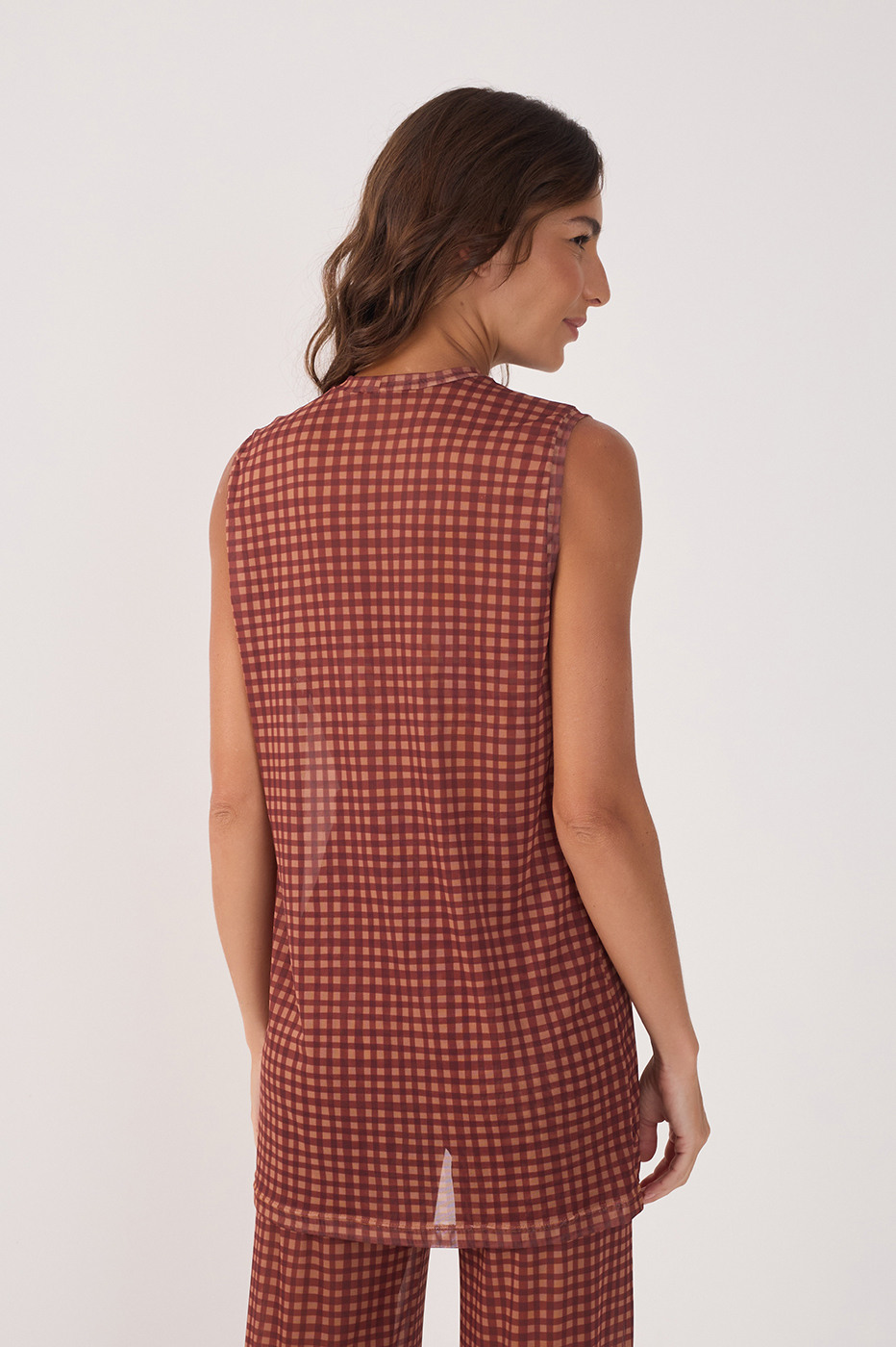 Vichy Print Scarf Tunic_7