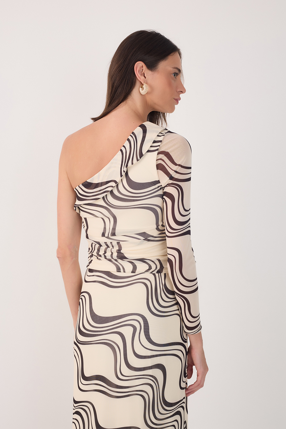 Fluir Print Tulle Blouse_5