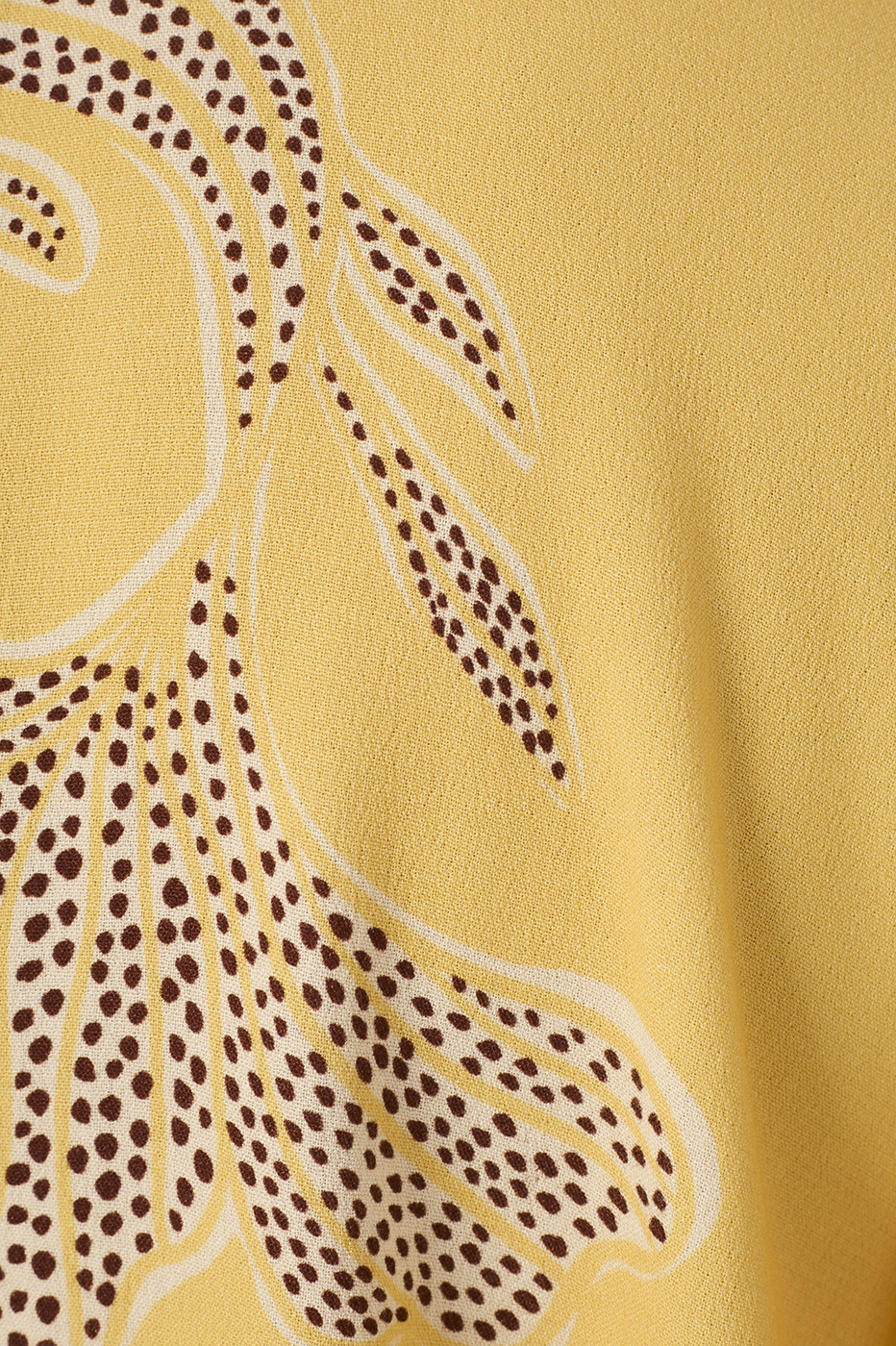 Yellow Laguna V Neck Draswtring Blouse_6