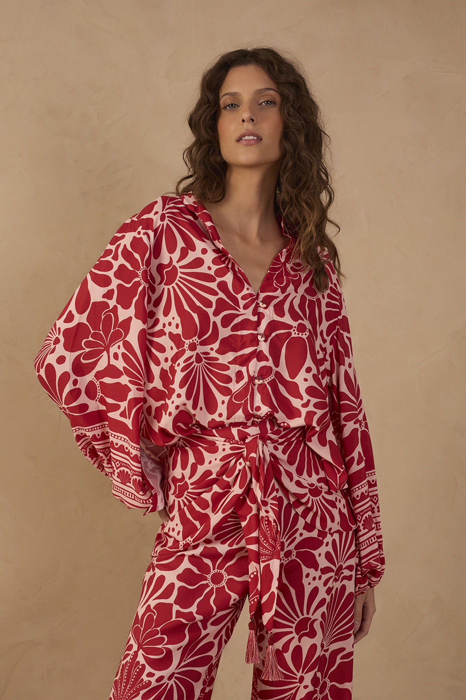 Flora Print Shirt Tunic_1