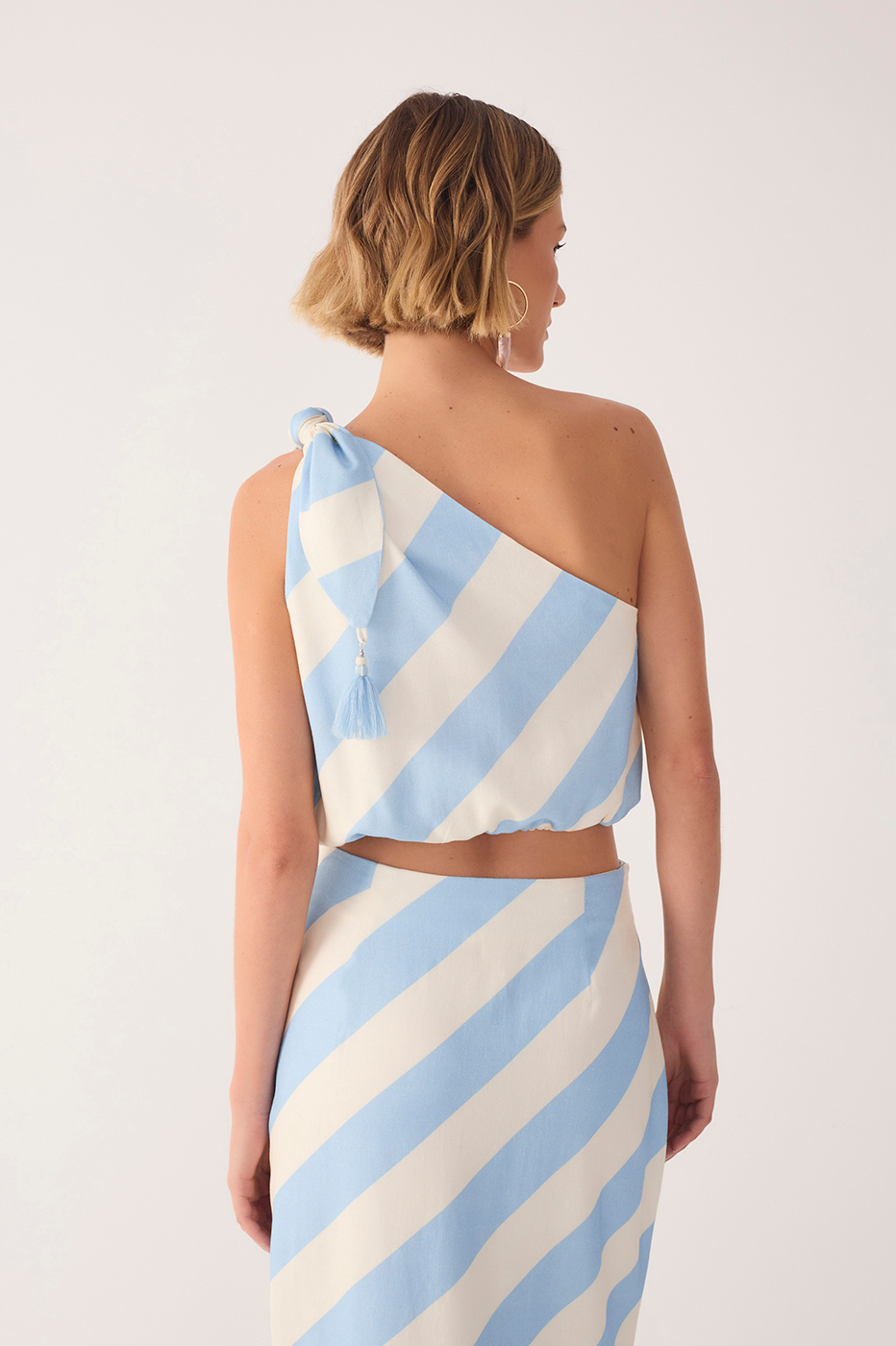 Caminho Do Mar Print Linen Blouse