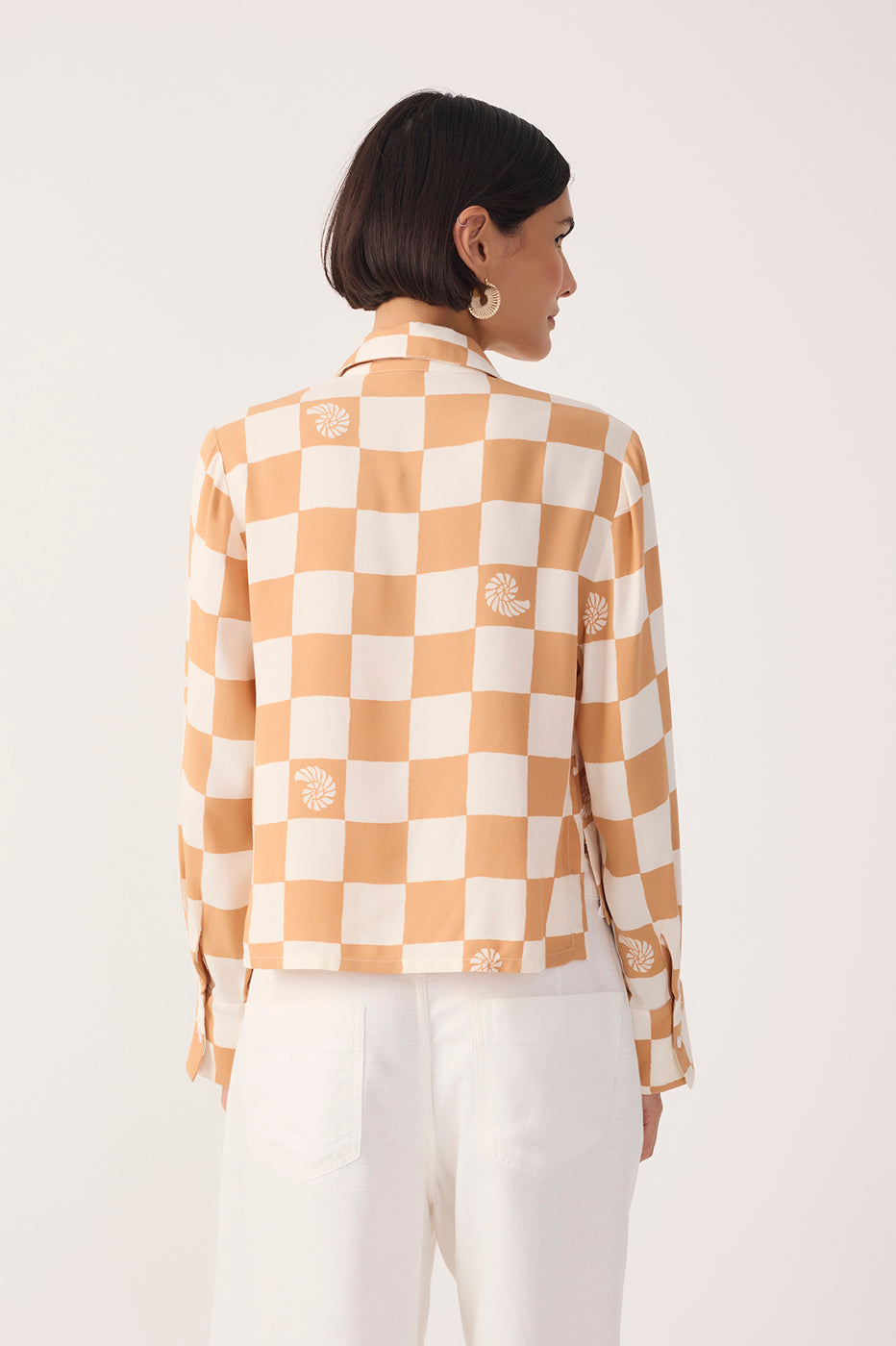 Brown Conchas Buttoned Shirt