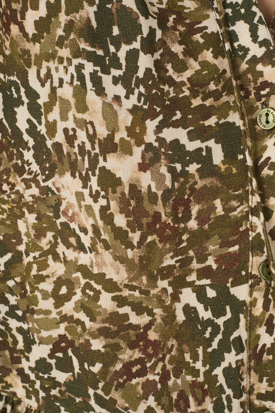 Green Front Ties Wide Sleeve Blouse_7