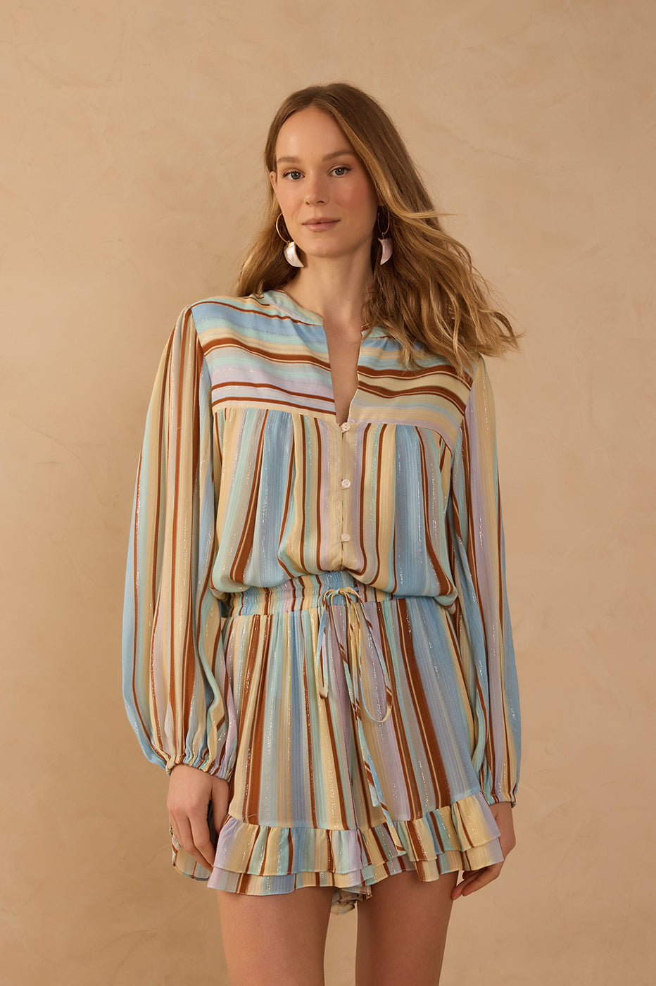Listra Céu Print Lurex Tunic_1