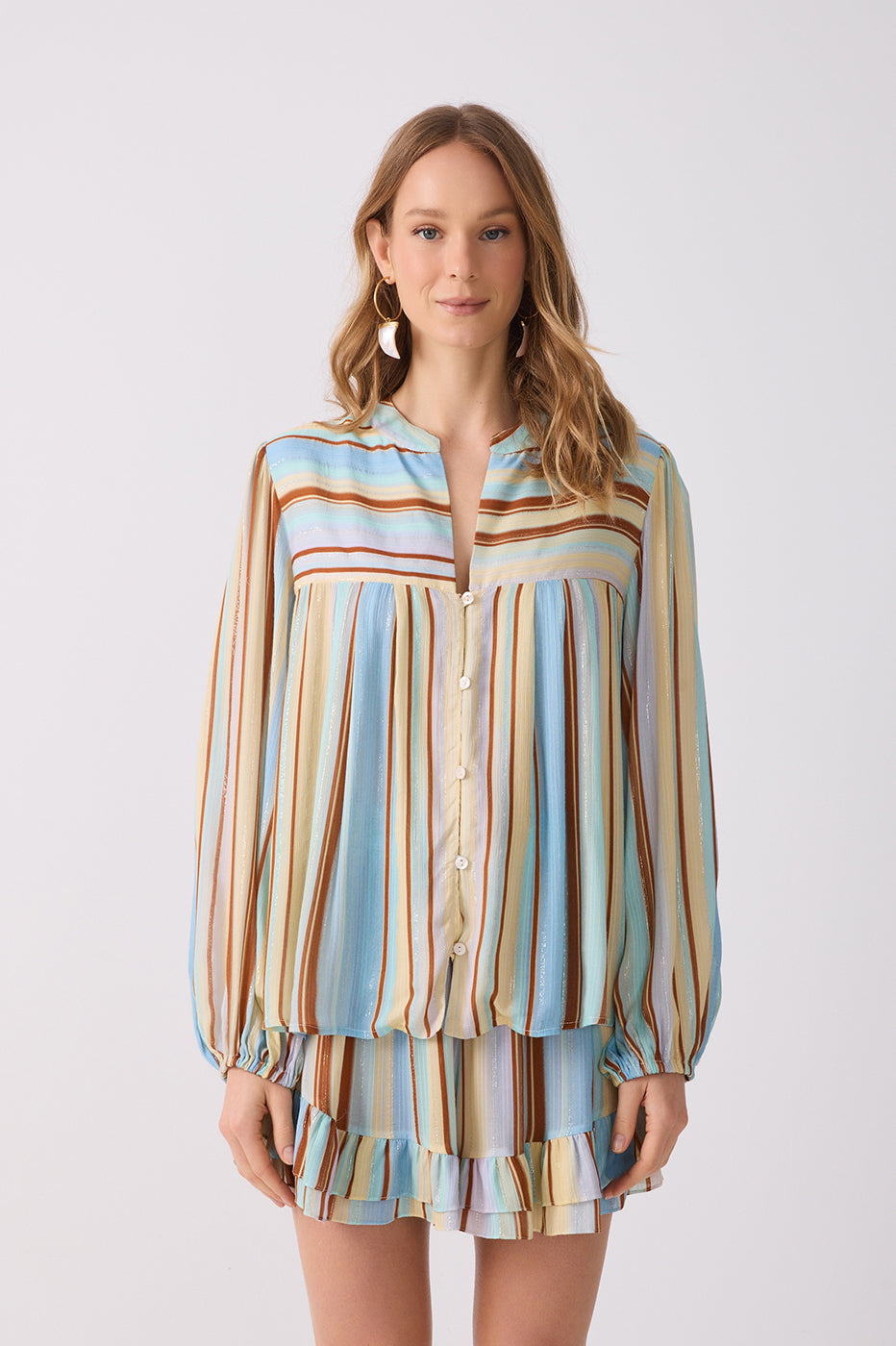 Listra Céu Print Lurex Tunic_3