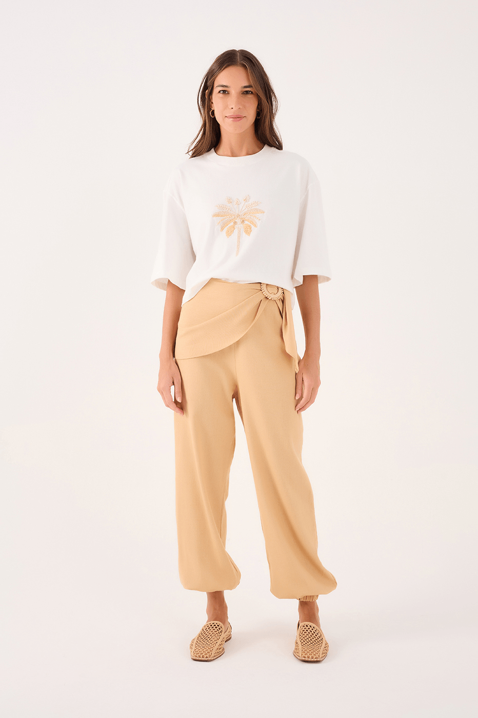 Palm Embroidered T-Shirt
