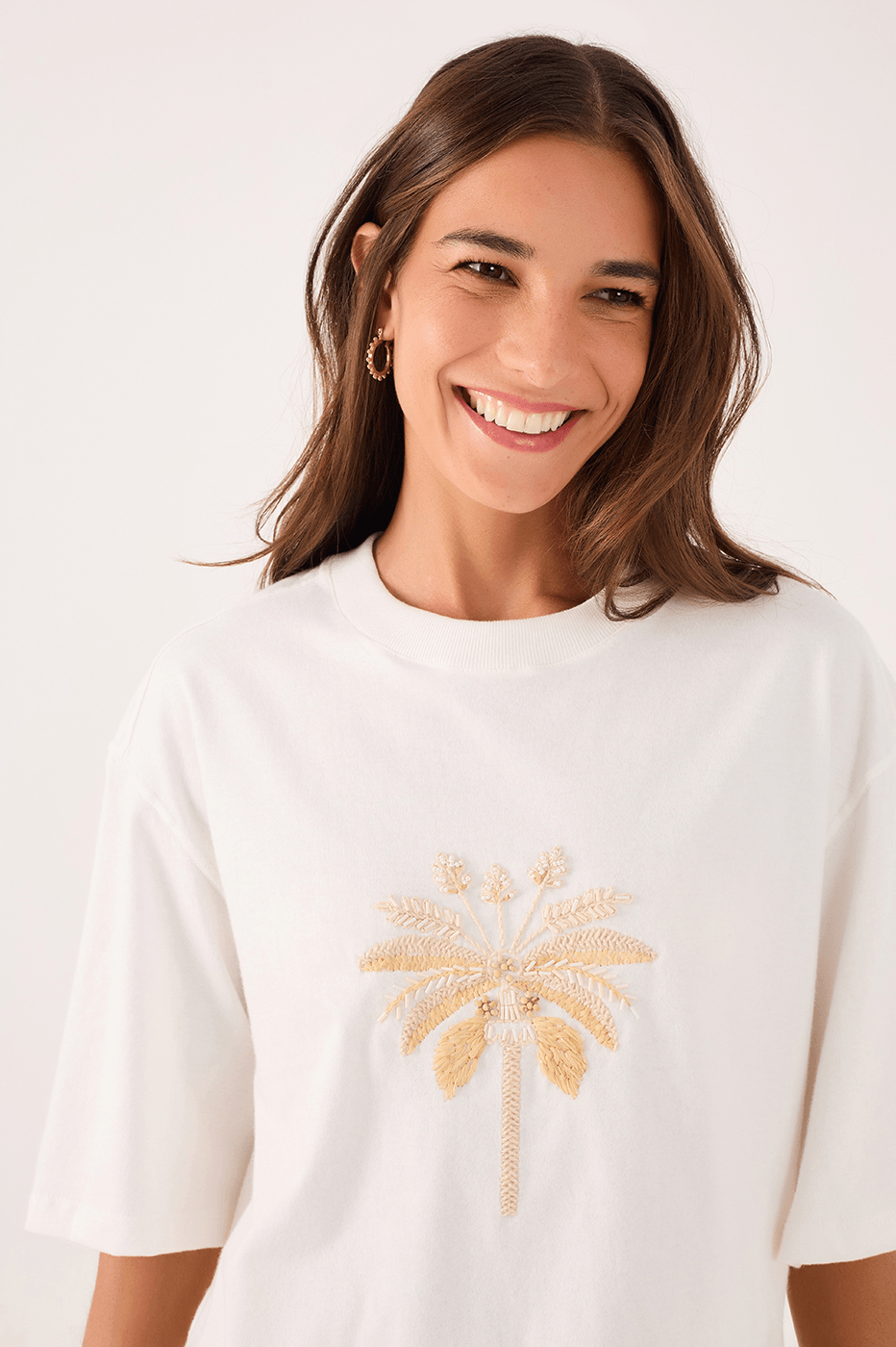 Palm Embroidered T-Shirt