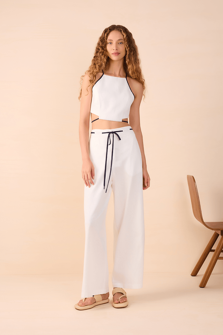 Contrast Halter Top_1
