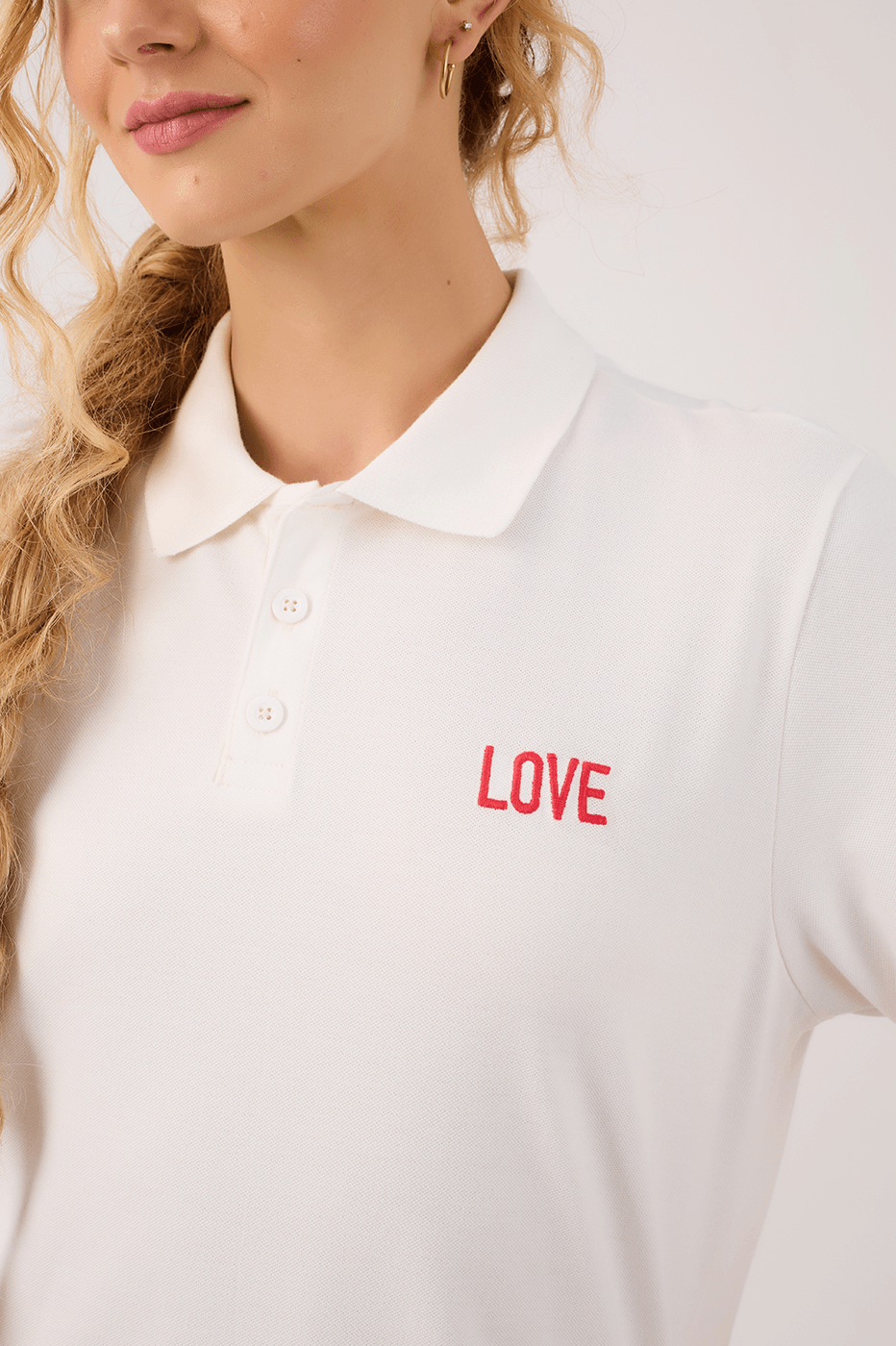 Red Embroidered Polo Shirt_5