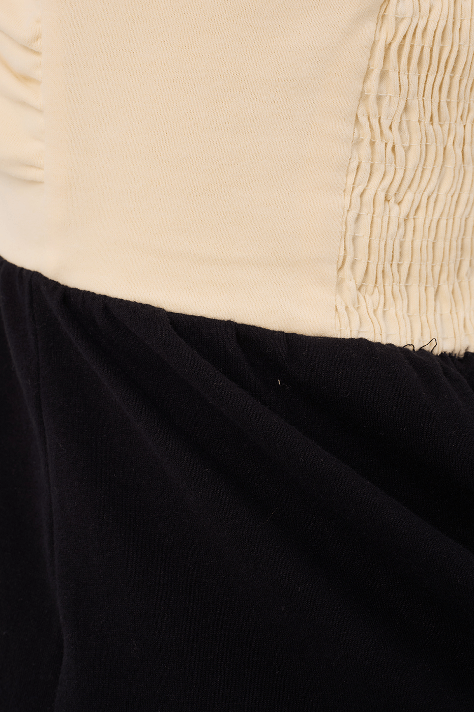 Beige and Black Bicolor Blouse_8