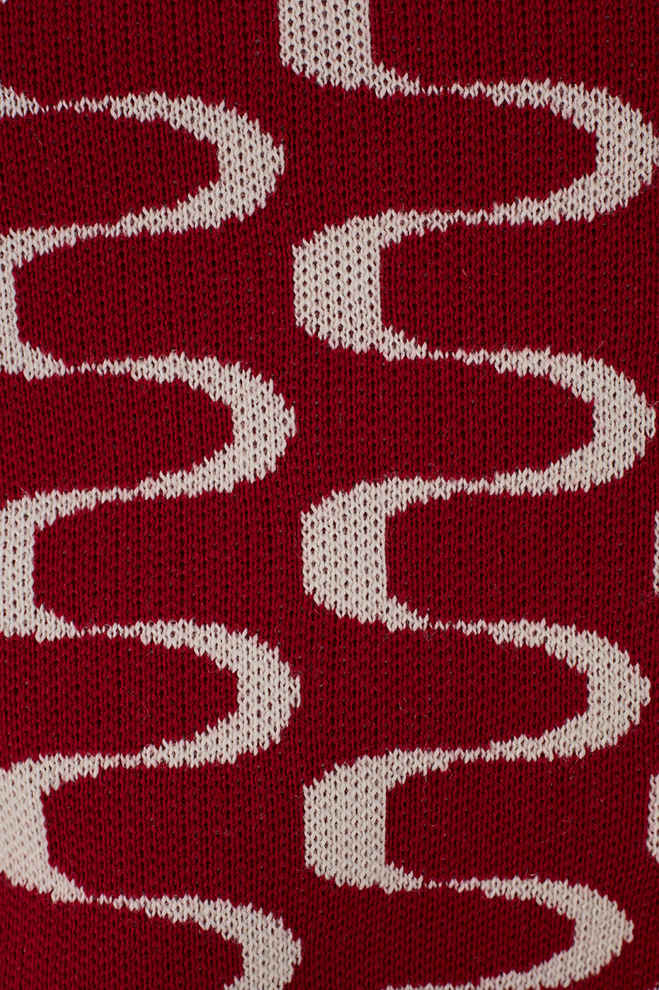 Red Copanema Print Knit Top_7