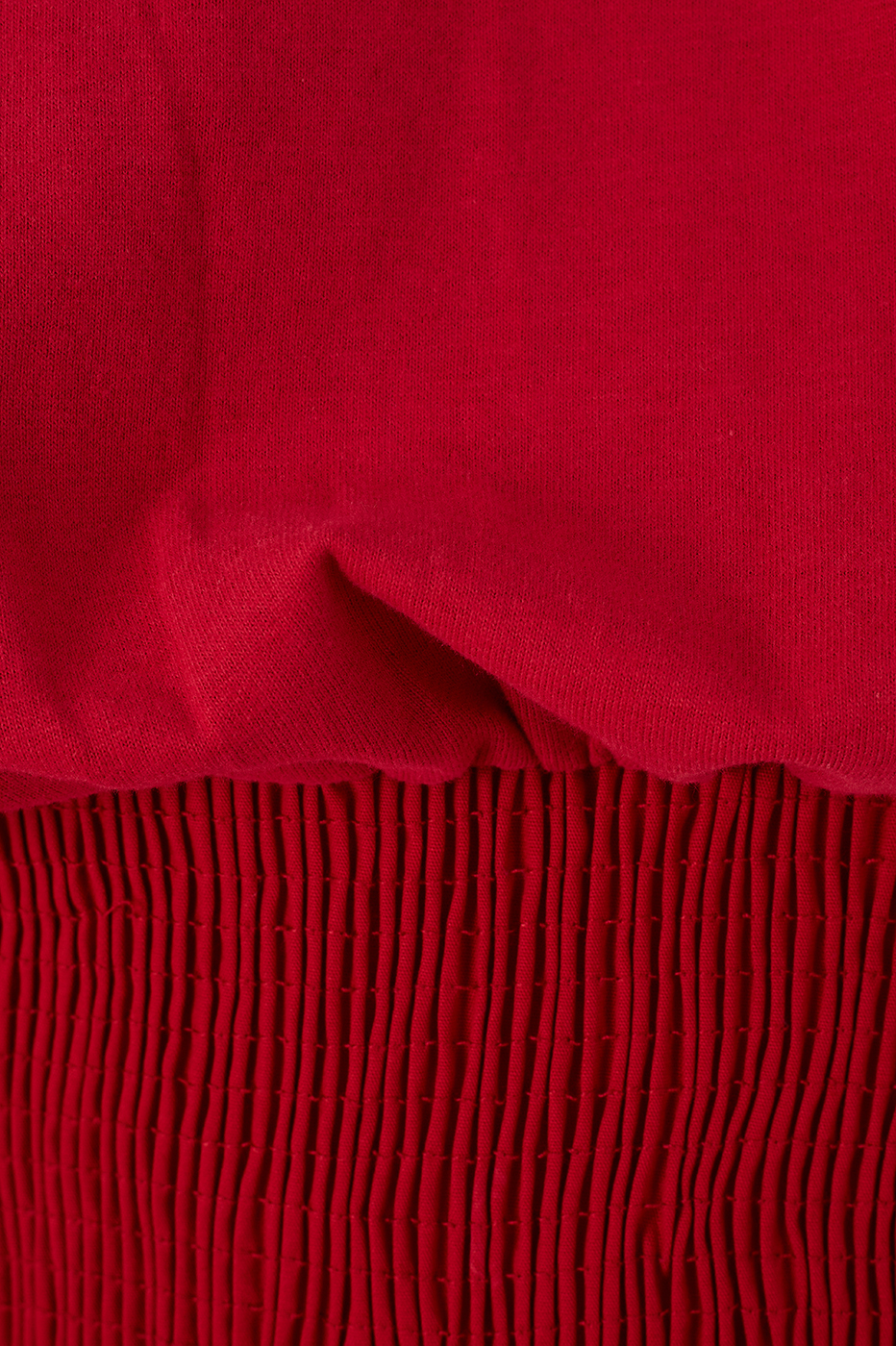 Red Encanto Waist Smocked T-Shirt_6