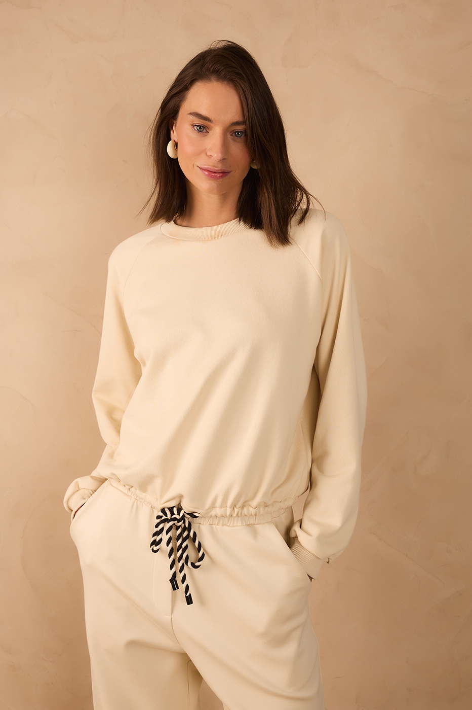 Off-White Embroidered Sun Crew Neck Sweatshirt