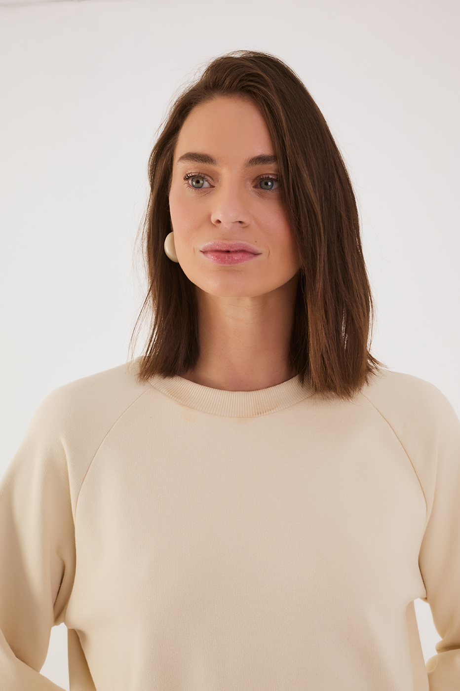 Off-White Embroidered Sun Crew Neck Sweatshirt