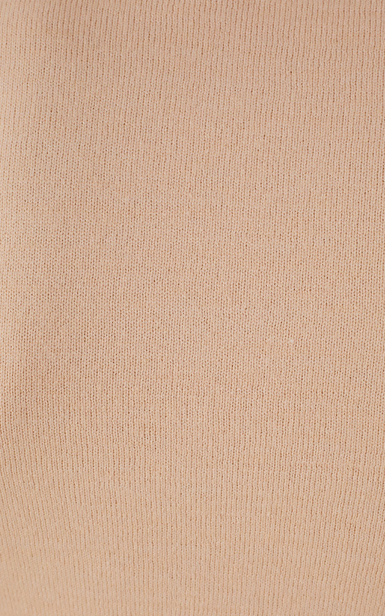 Off-White Long Sleeve Ruched Tricot Blouse