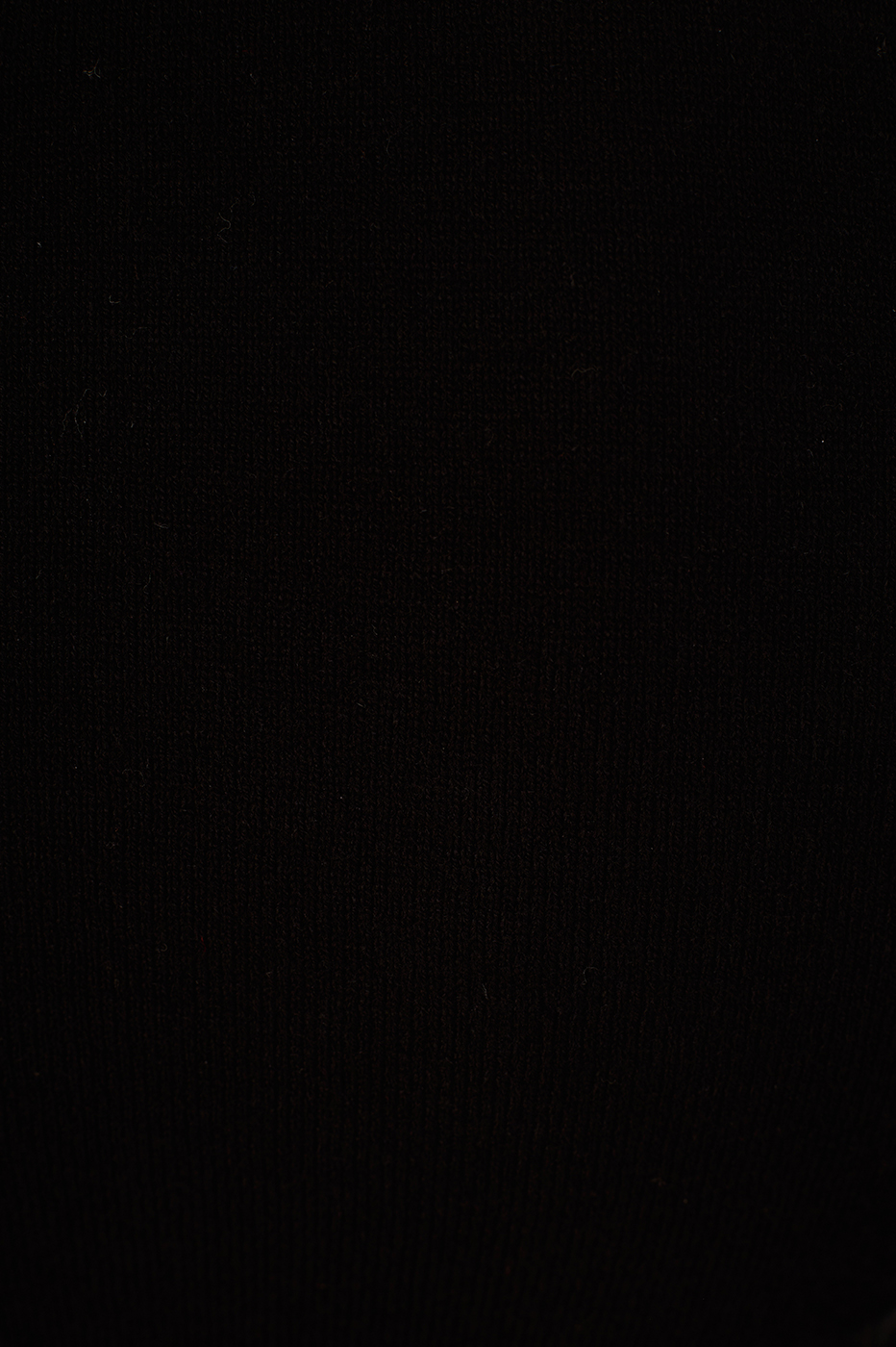 Black Long Sleeve Ruched Tricot Blouse