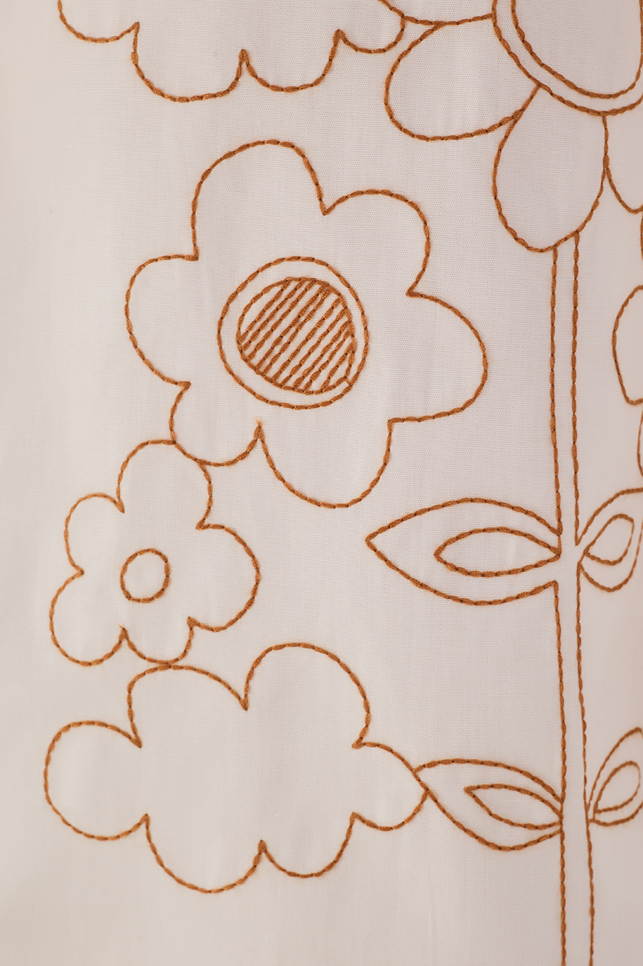 Pleated Embroidered Cotton Shirt_6