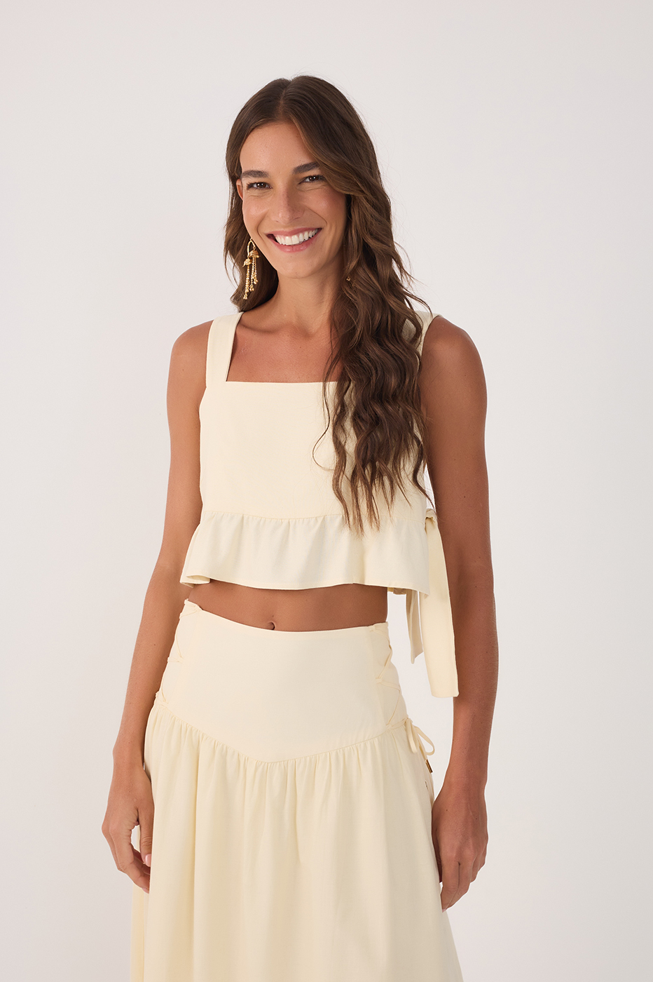 Linen Side Tie Blouse_2