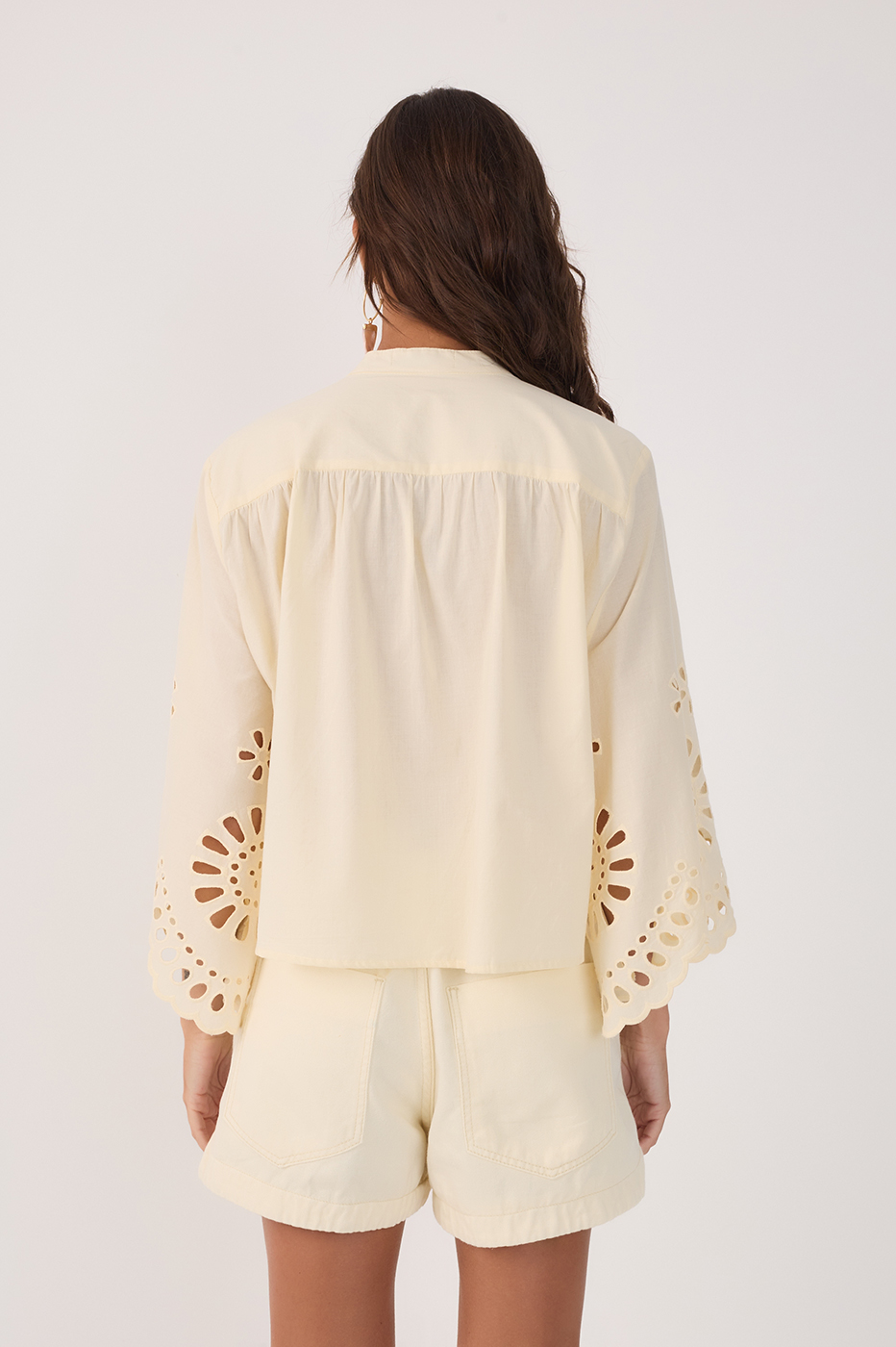 Cotton Shirt With Embroidered Hem_6
