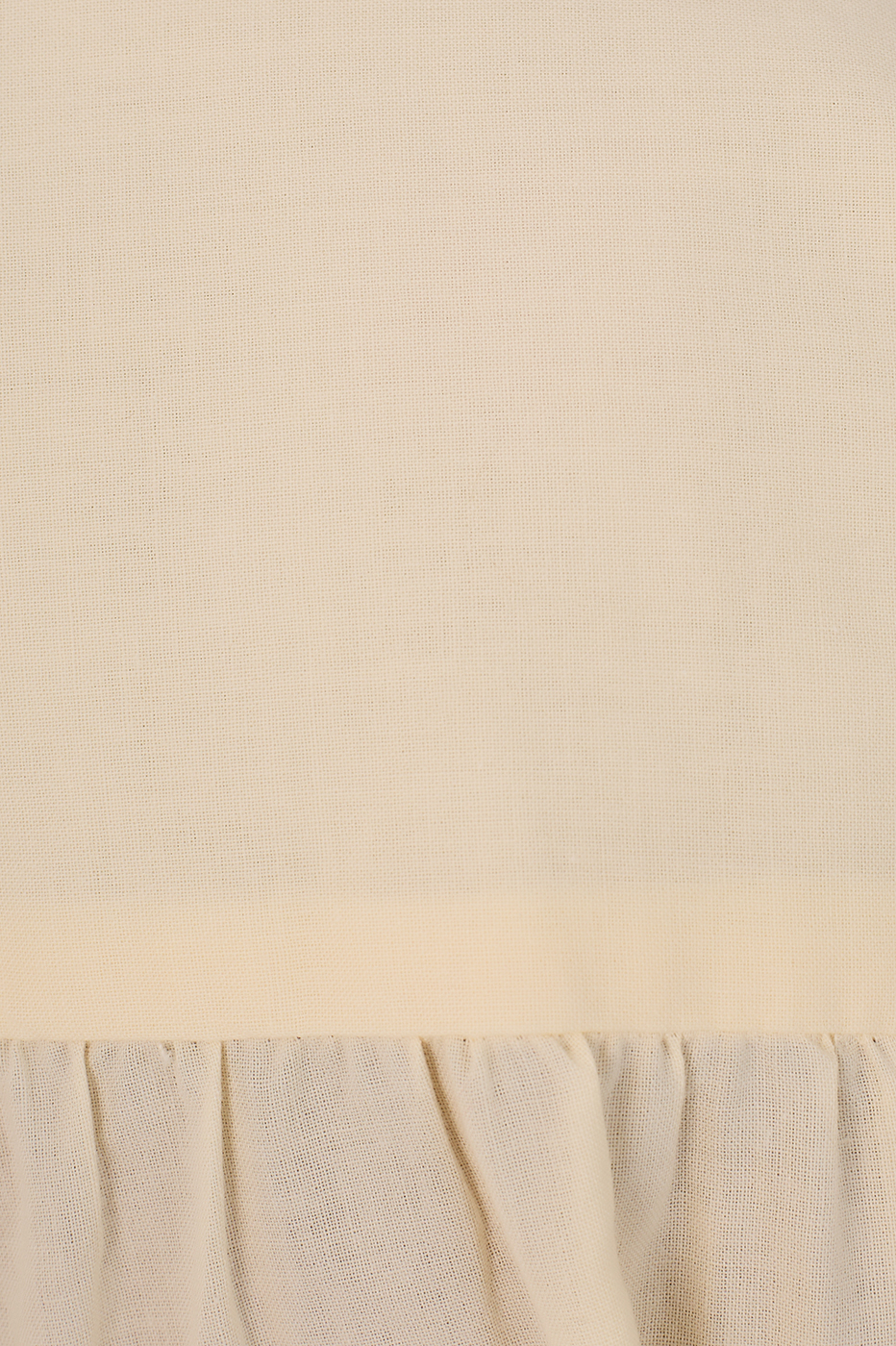 Cotton Shirt With Embroidered Hem