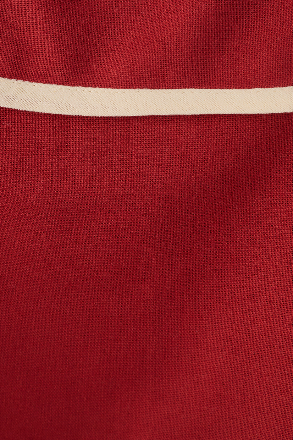 Red Square Neck Back Button Crop Top