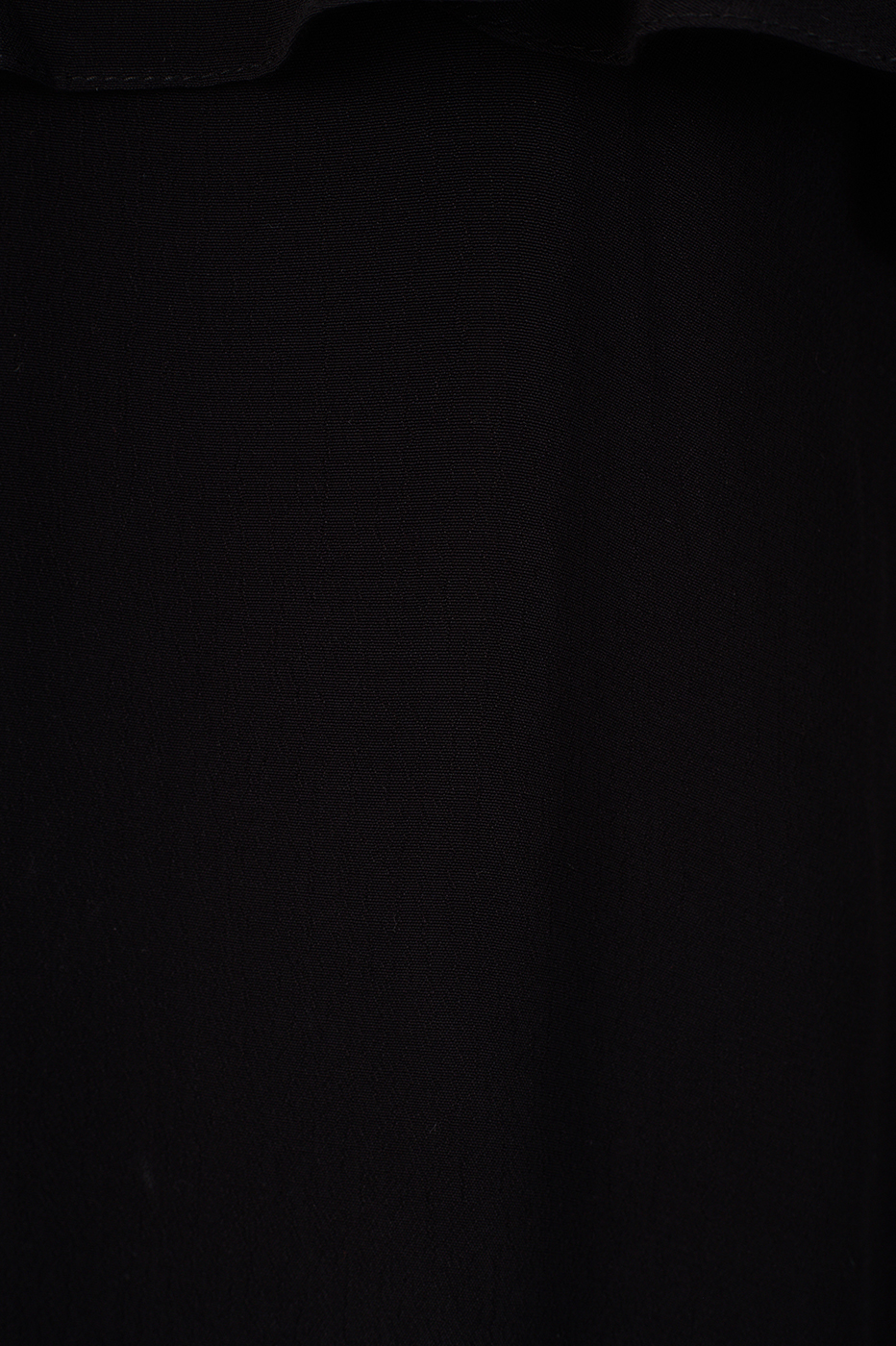 Black Coco Sleeveless Ruffled Crepe Tunic_6