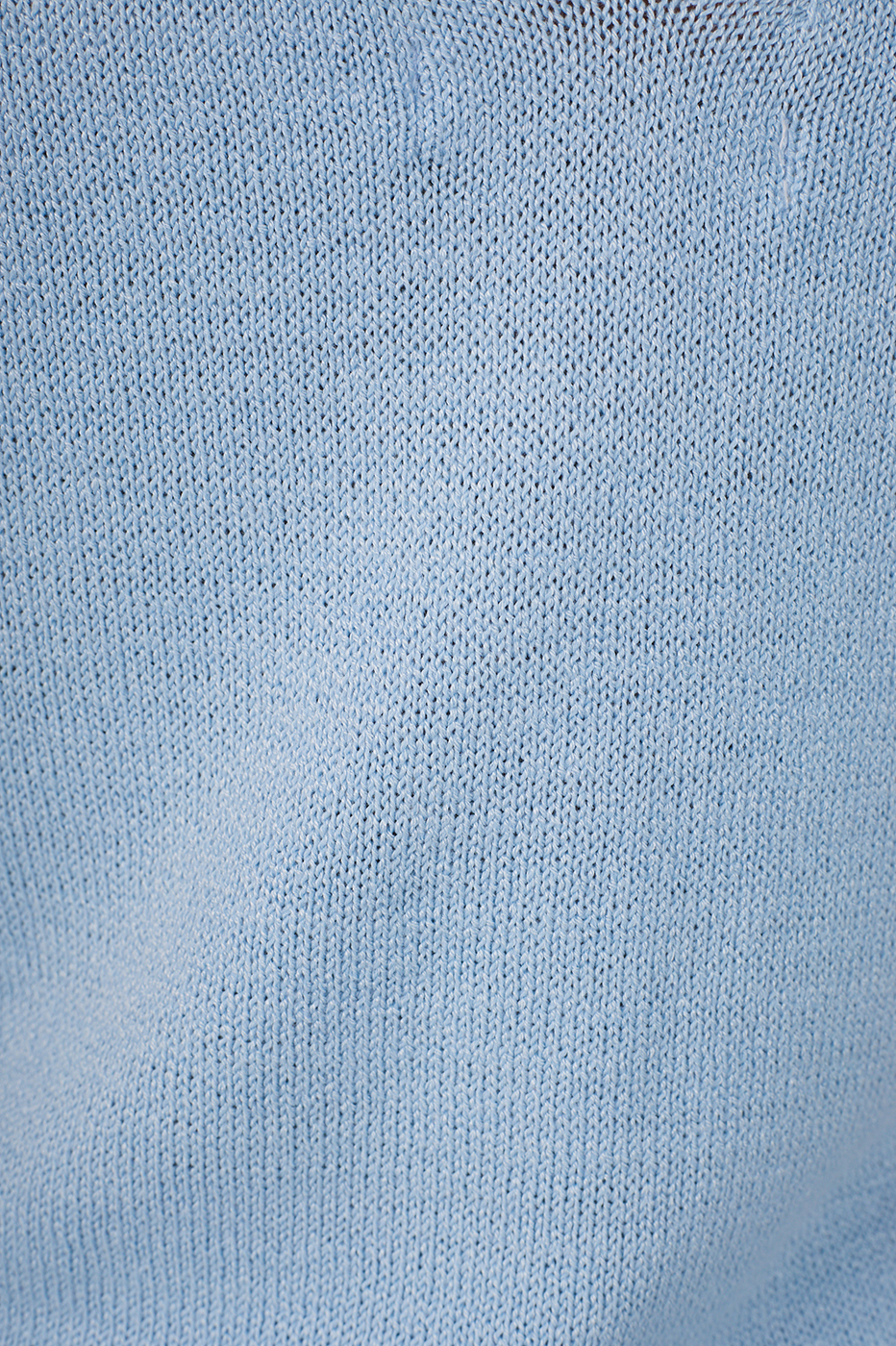 Blue V Neck Sleeveless Tricot Tank Top