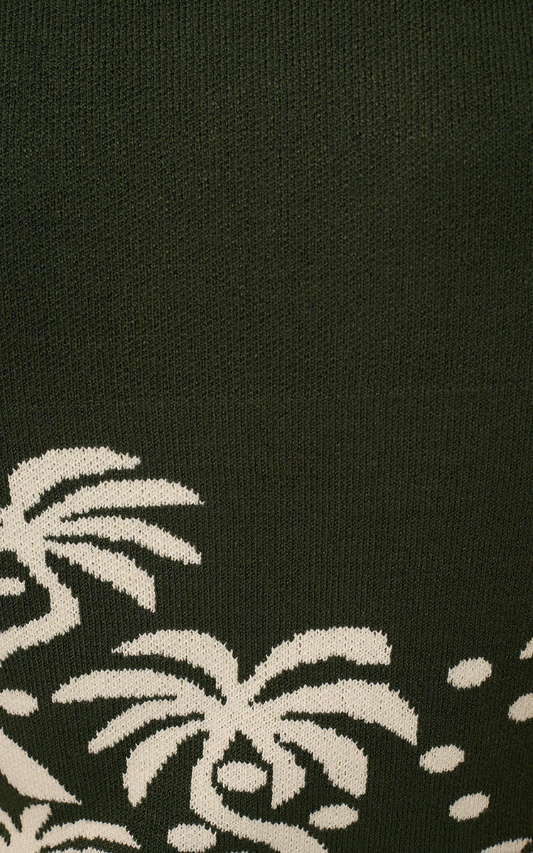 Green Pomar Crew Neck Tank Top_6