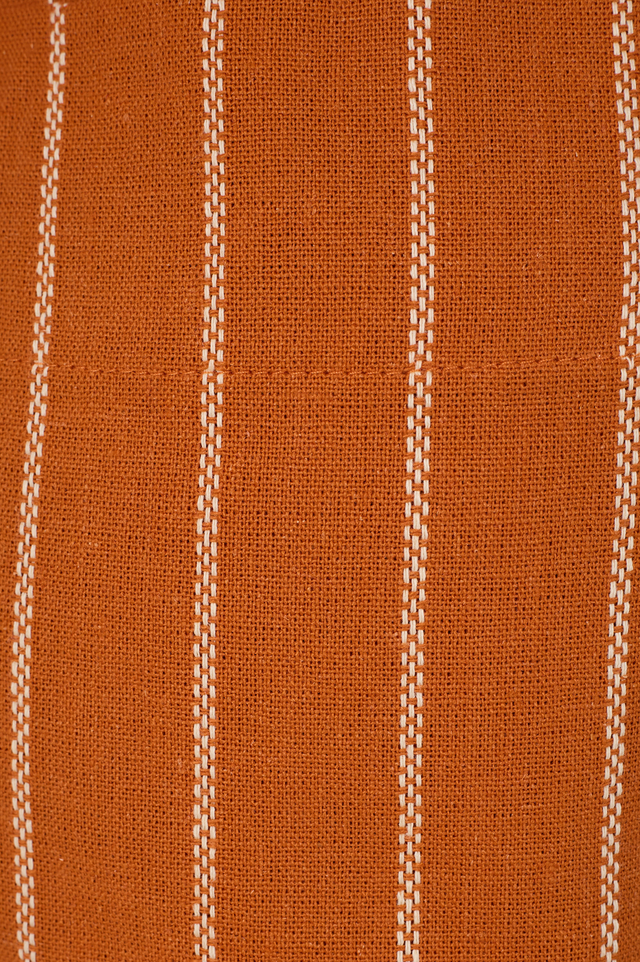 Ochre Striped Smocked Linen Crop Top_6