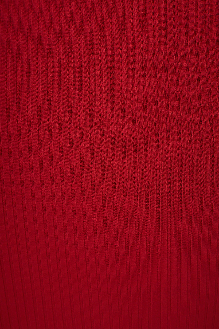 Red Crew Neck Sleeveless Ribbed Tank Top_7