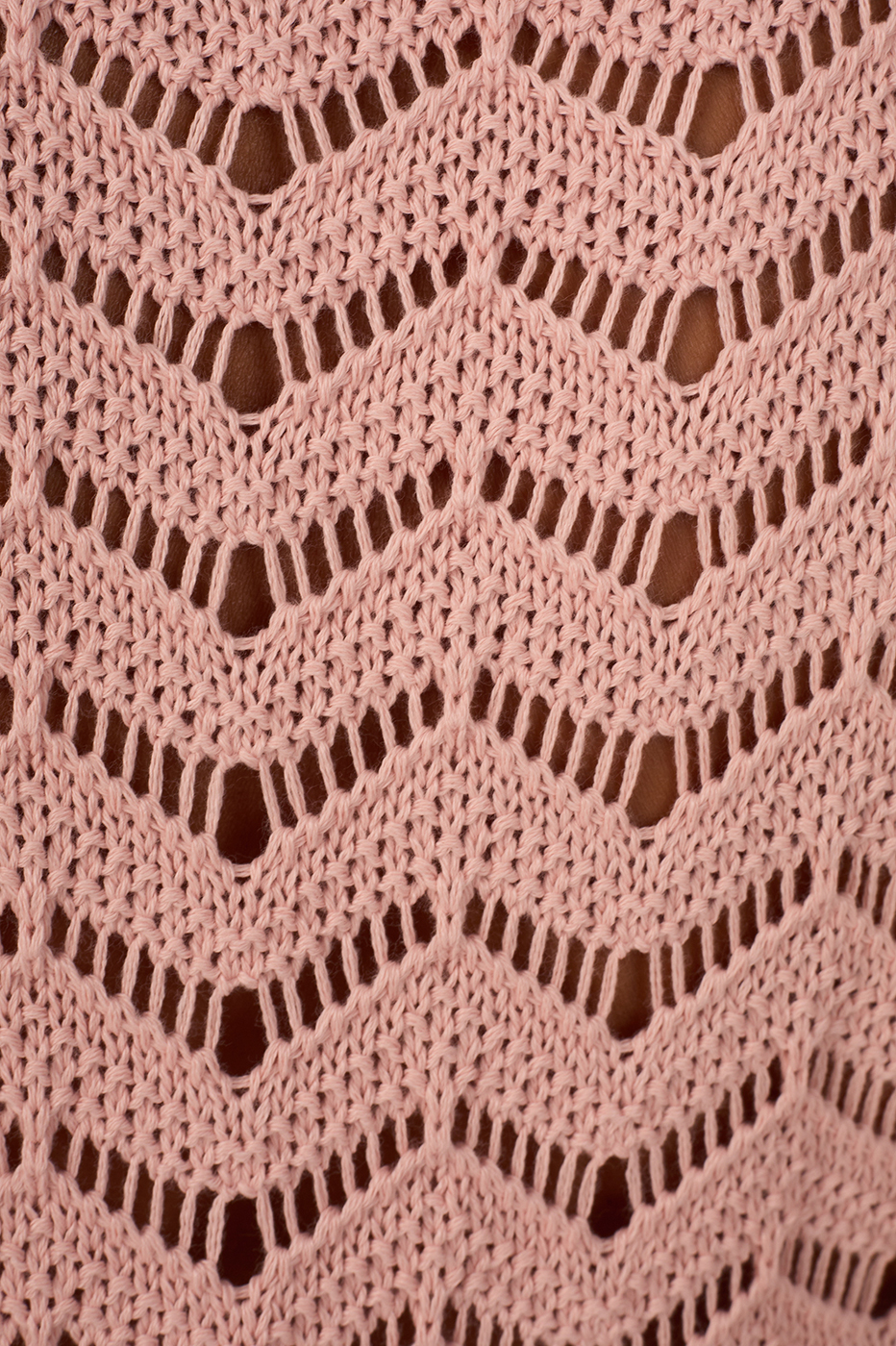 Pink Square Neck Sleeveless Tricot Blouse