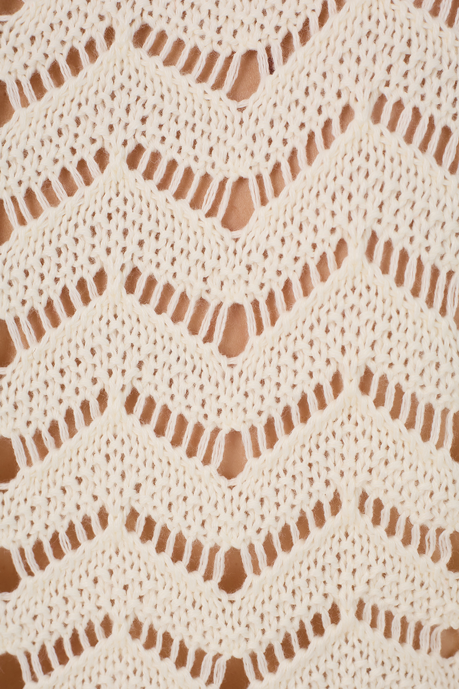 Beige Square Neck Sleeveless Tricot Blouse_6