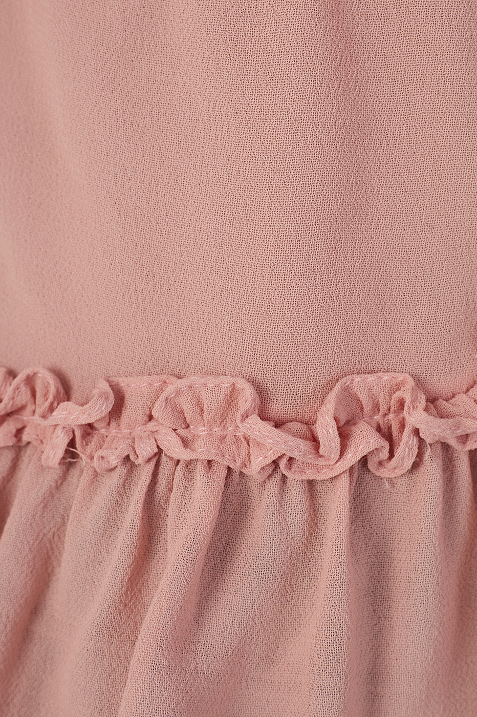 Pink Brisa Front Ties Ruffled Sleeveless Blouse_6