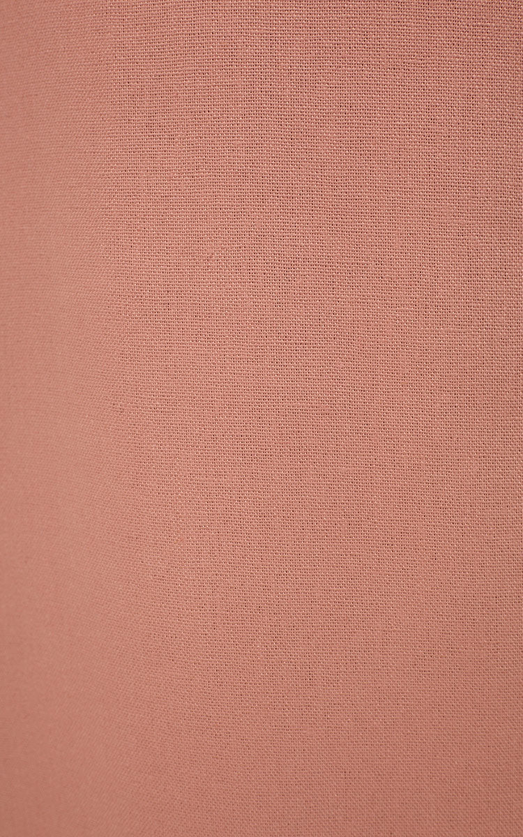 Pink Square Neck Sleeveless Linen Blouse_5