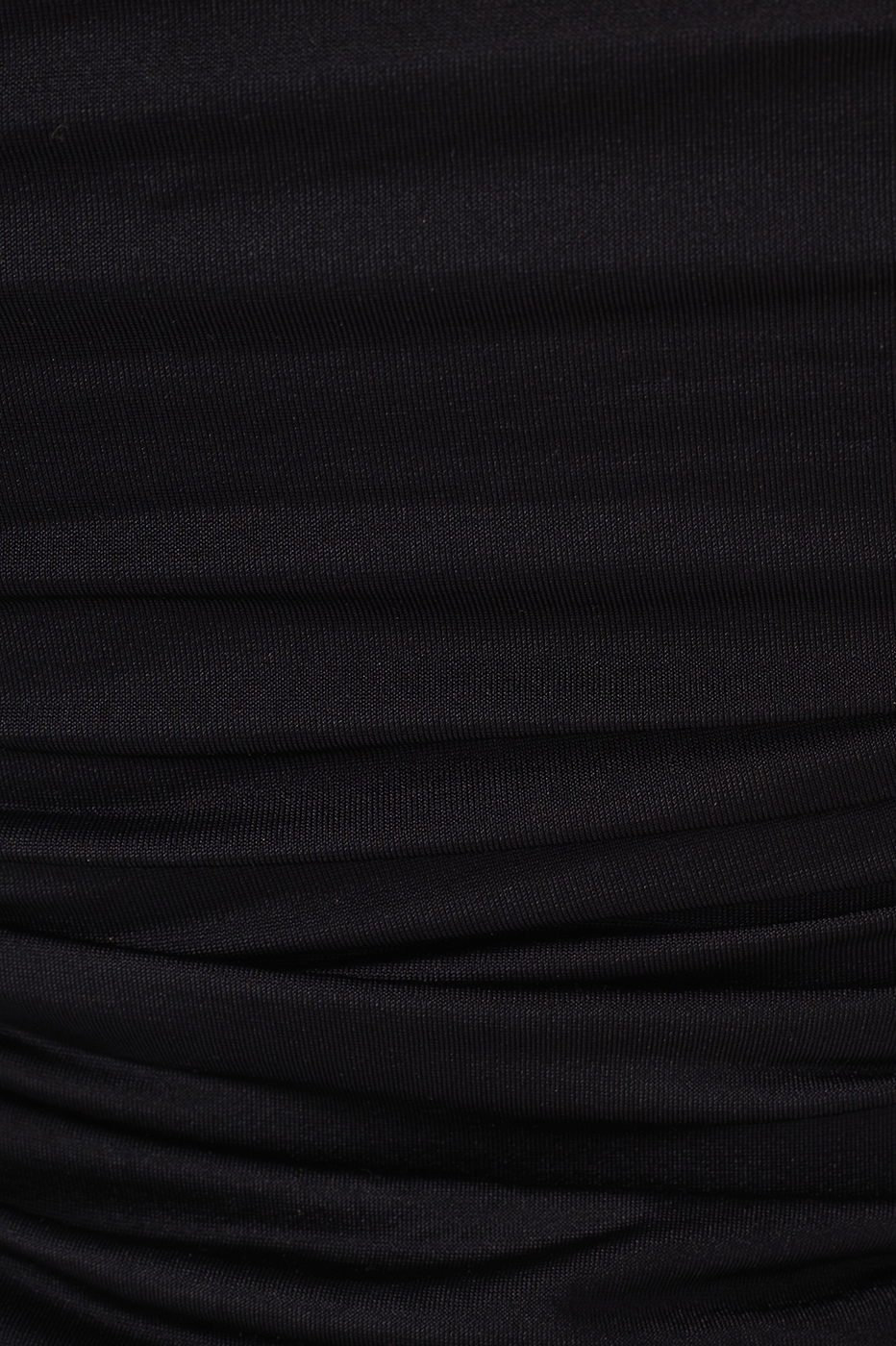 Black Strapless Ruched Blouse_4
