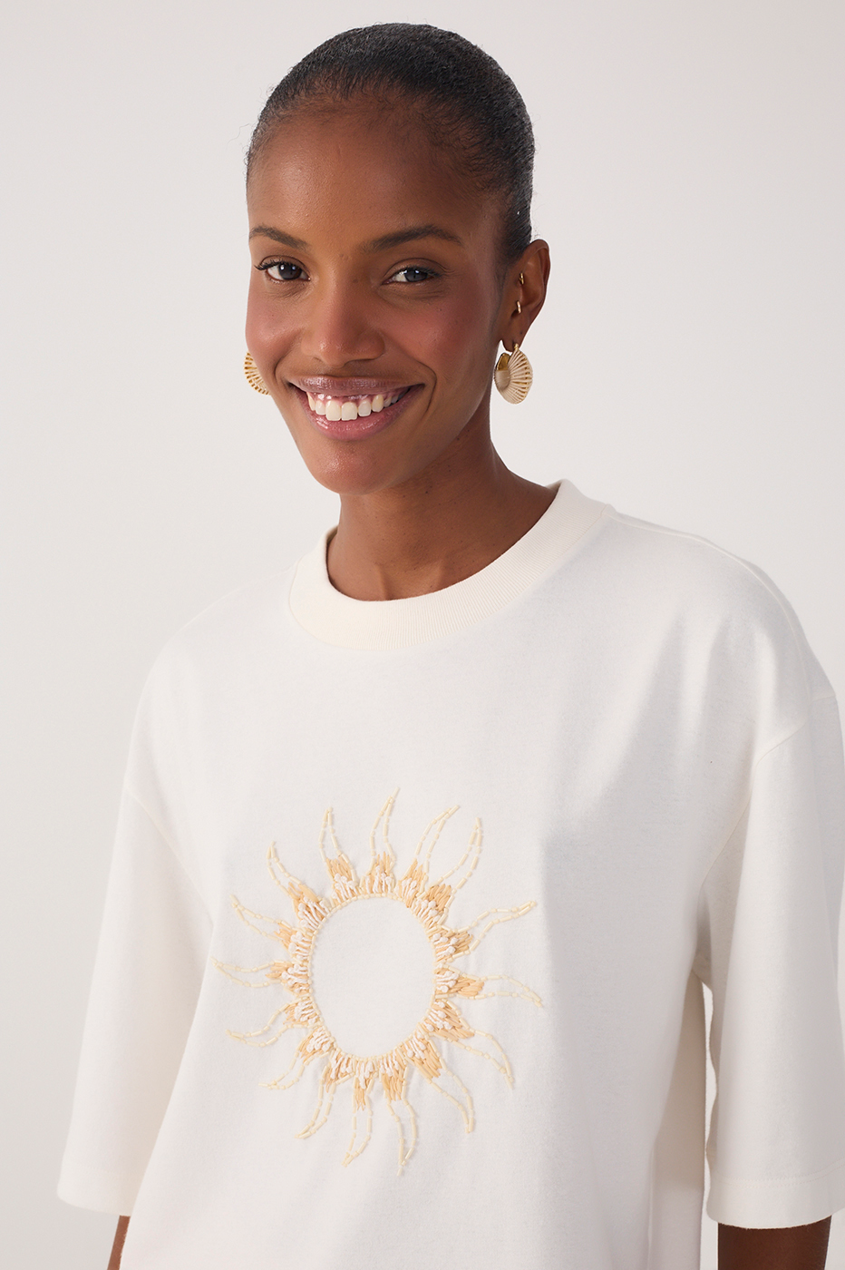 Embroidered Sun T-shirt_3