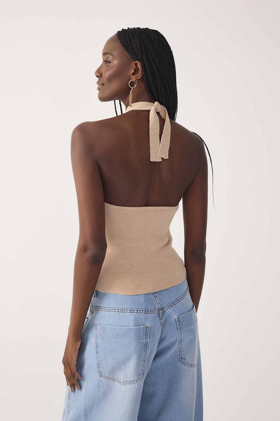 Knot Detail Knit Blouse_5