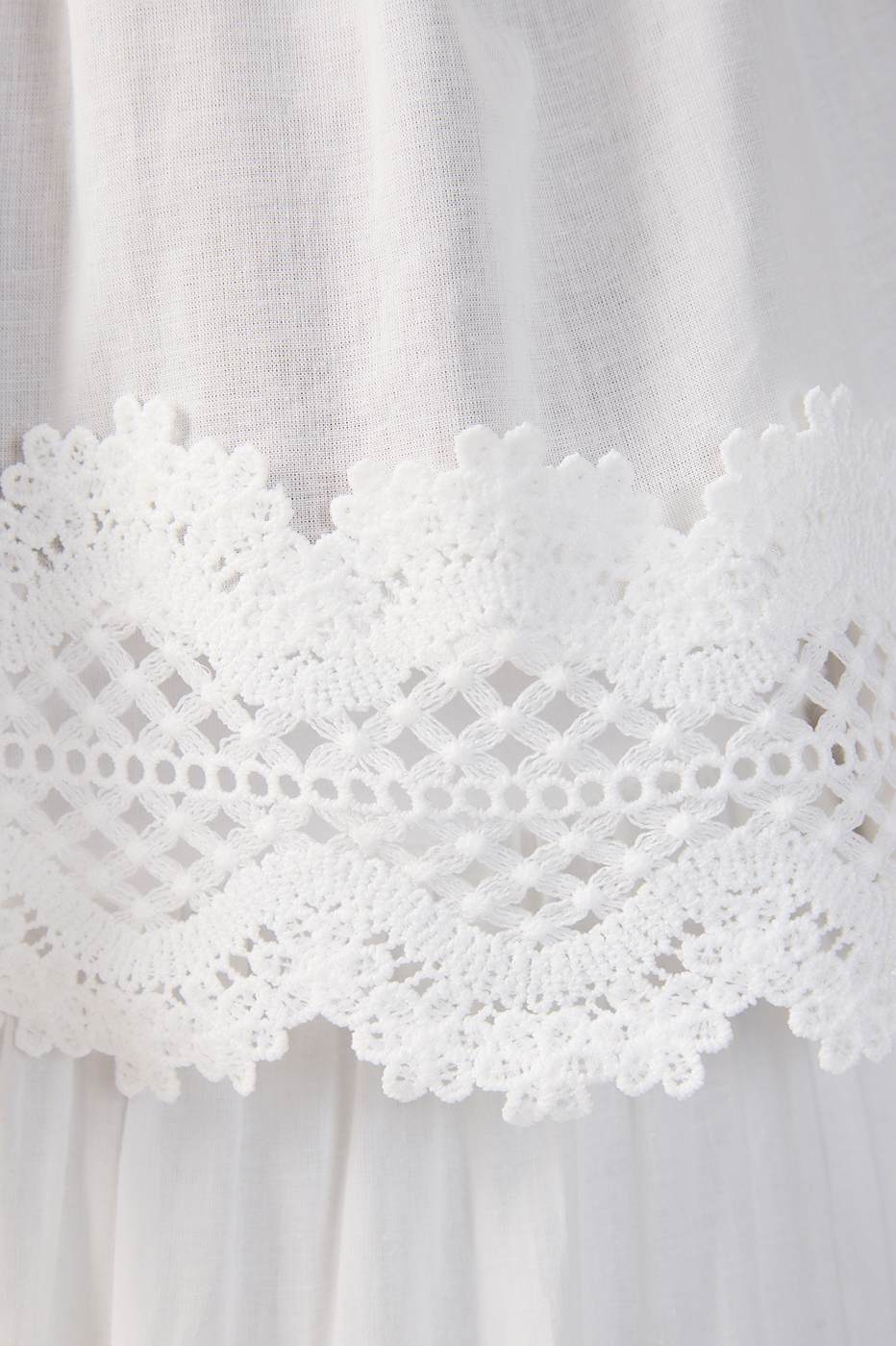 V Neck Lace Adjustable Straps Cotton Blouse_7