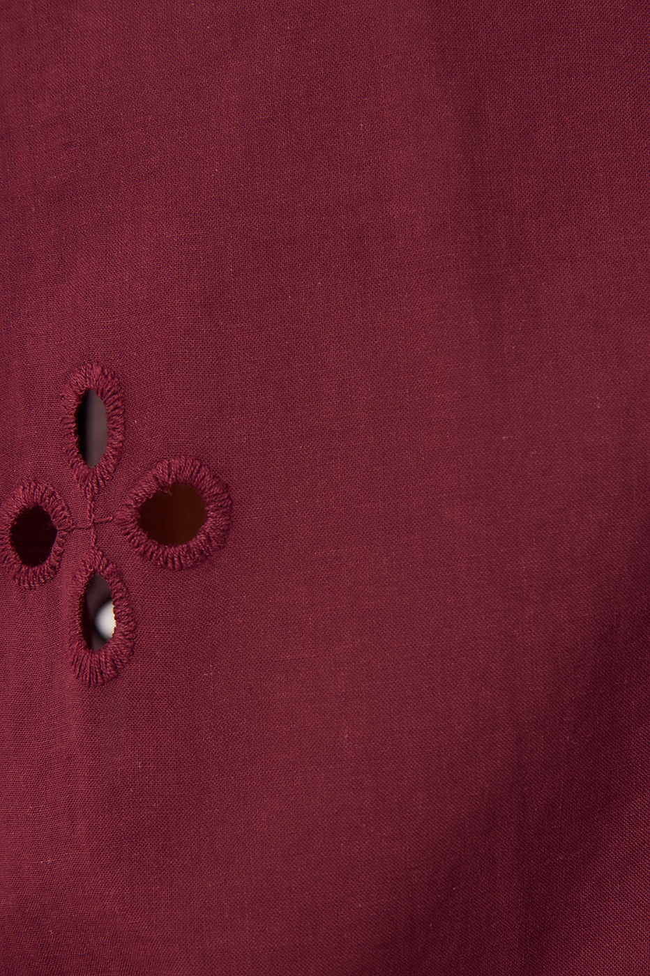Embroidered Kimono Sleeve Buttoned Blouse_6