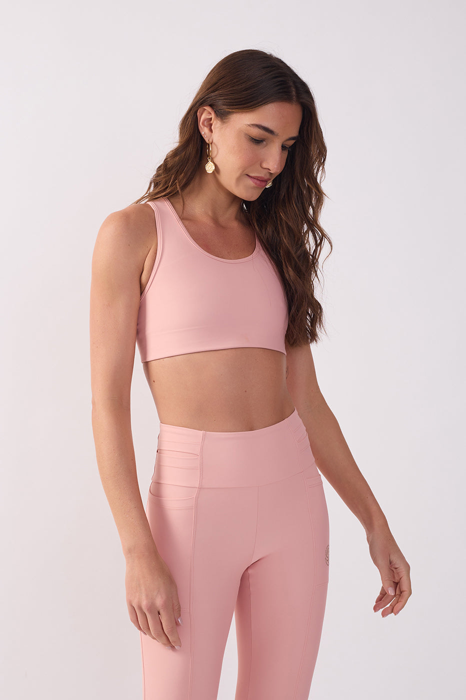 Pink Workout Fitted Super Pocket Top_3