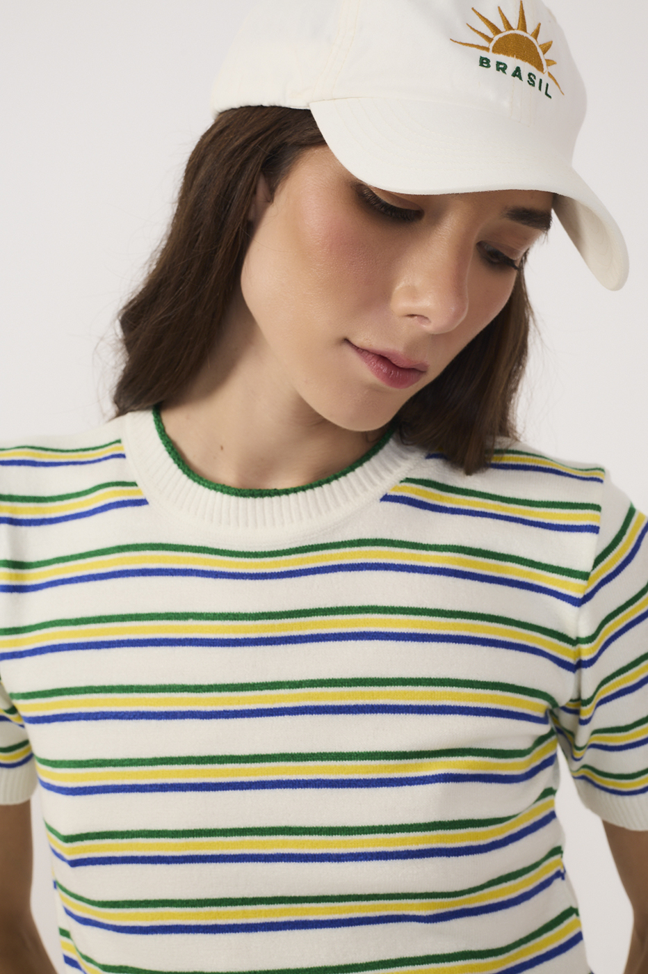 Off-White Brazil Stripes Tricot Blouse_4