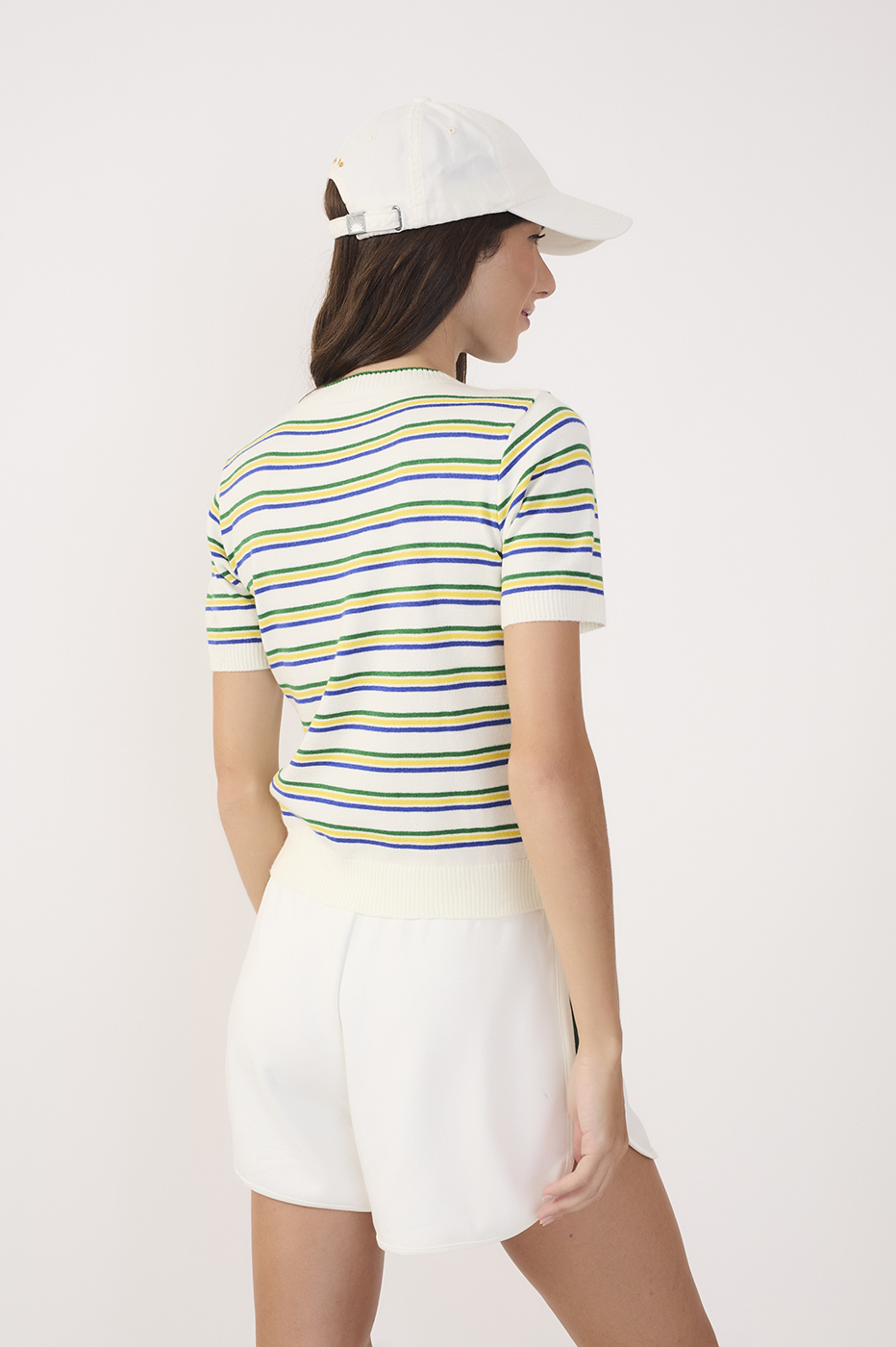 Off-White Brazil Stripes Tricot Blouse_5