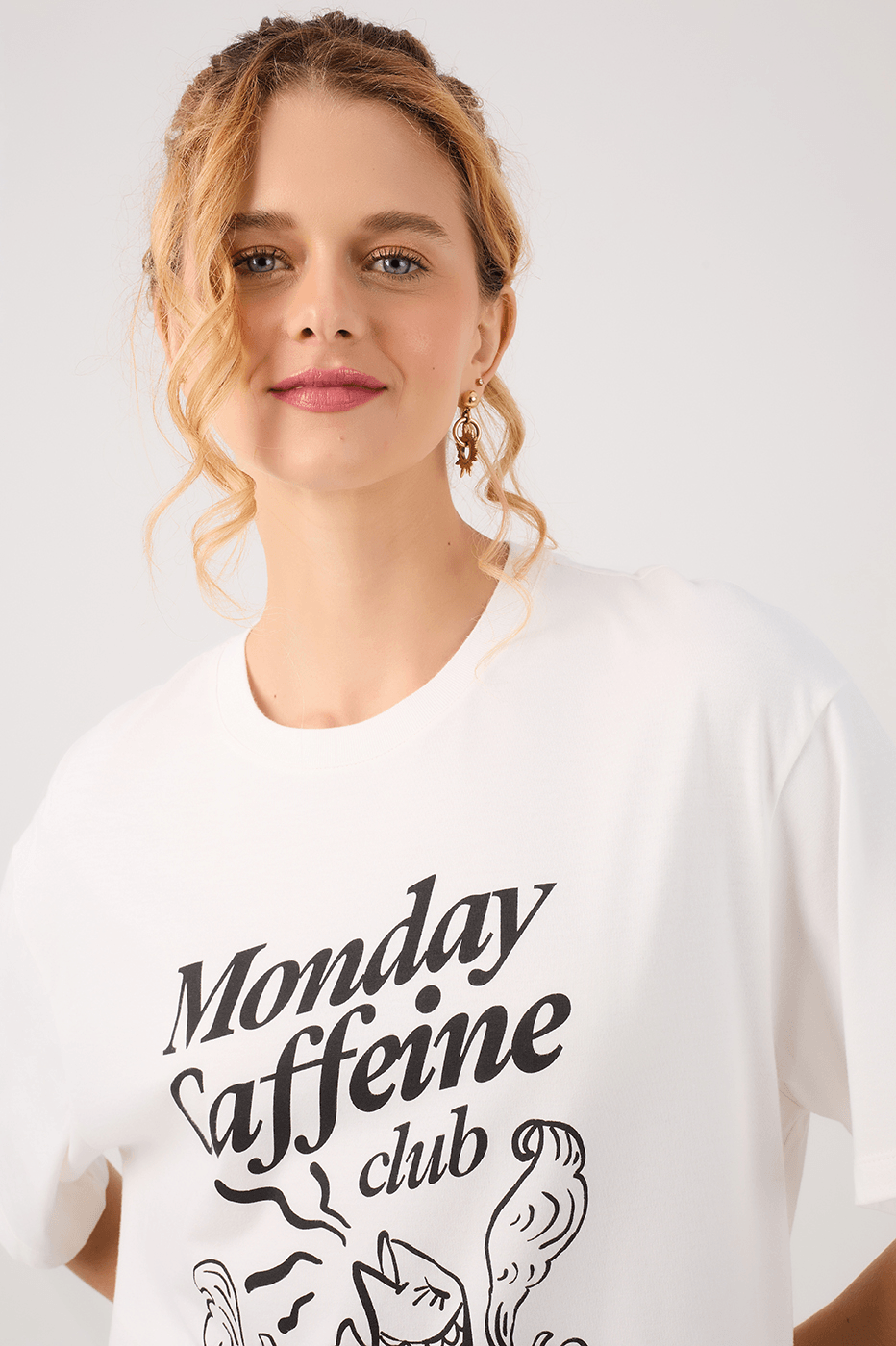 Off-White Silk "Caffeine Club" T-Shirt_3