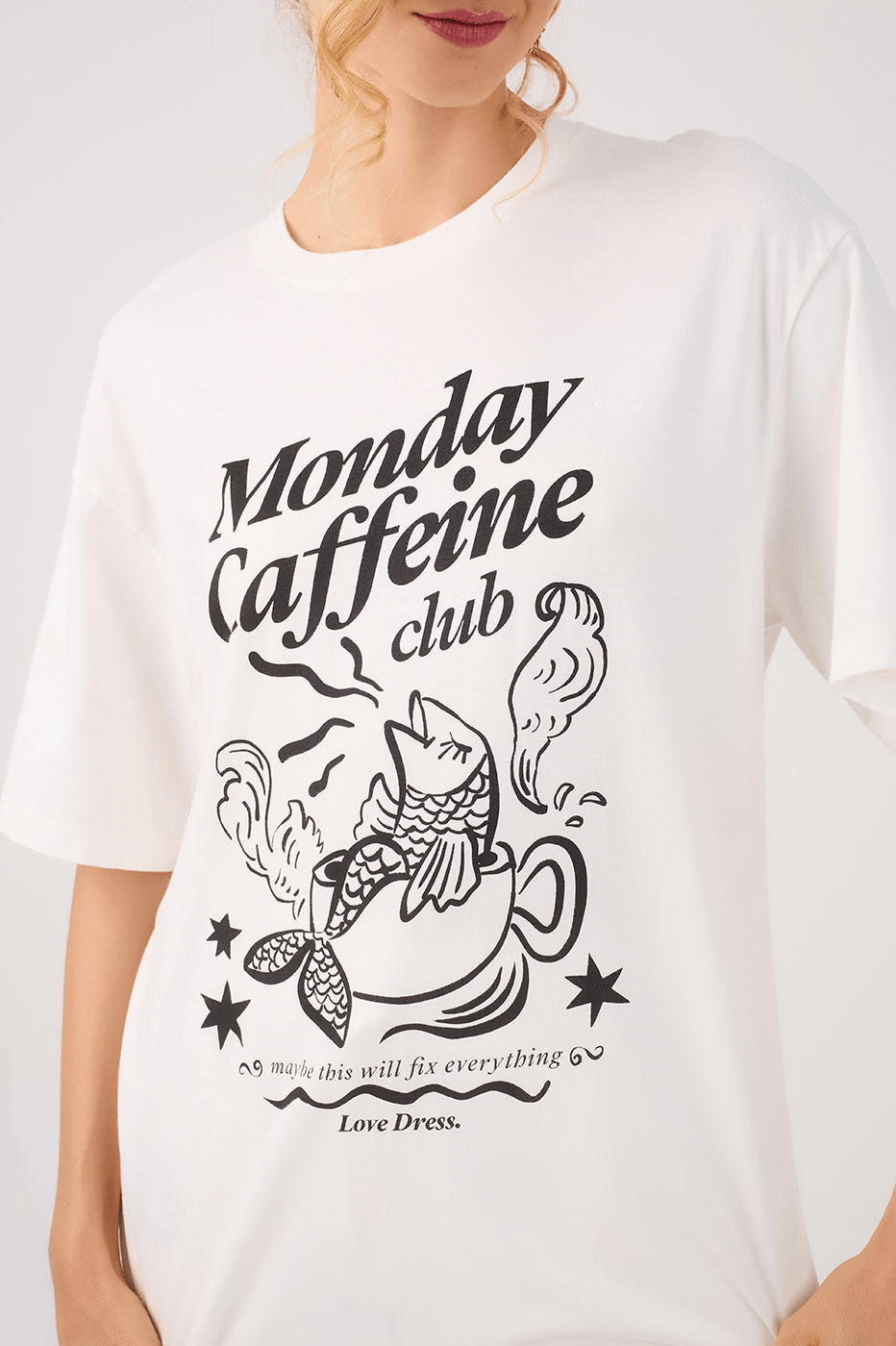 Off-White Silk "Caffeine Club" T-Shirt_4
