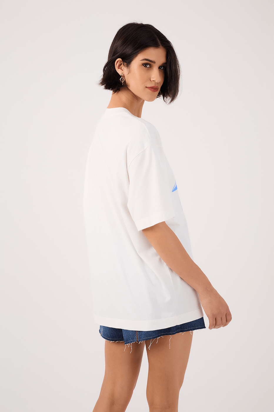 Off-White Silk "Enjoy the Peace" T-Shirt_7