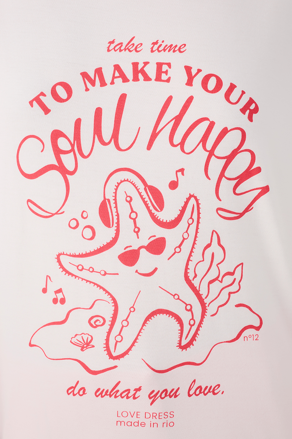 Off-White Silk "Happy Soul" T-Shirt_5