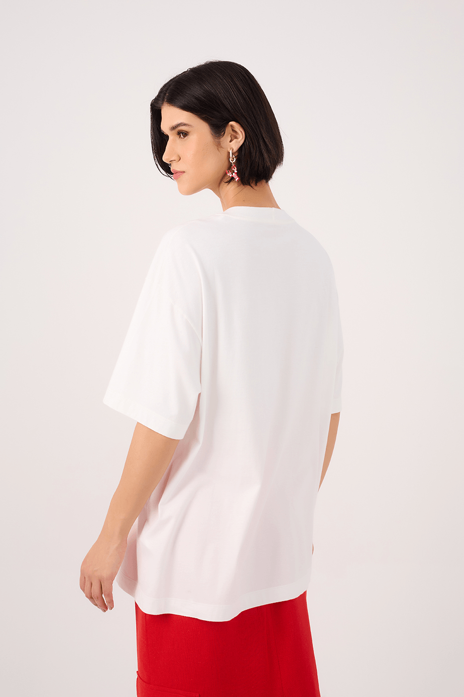 Off-White Silk "Happy Soul" T-Shirt_6